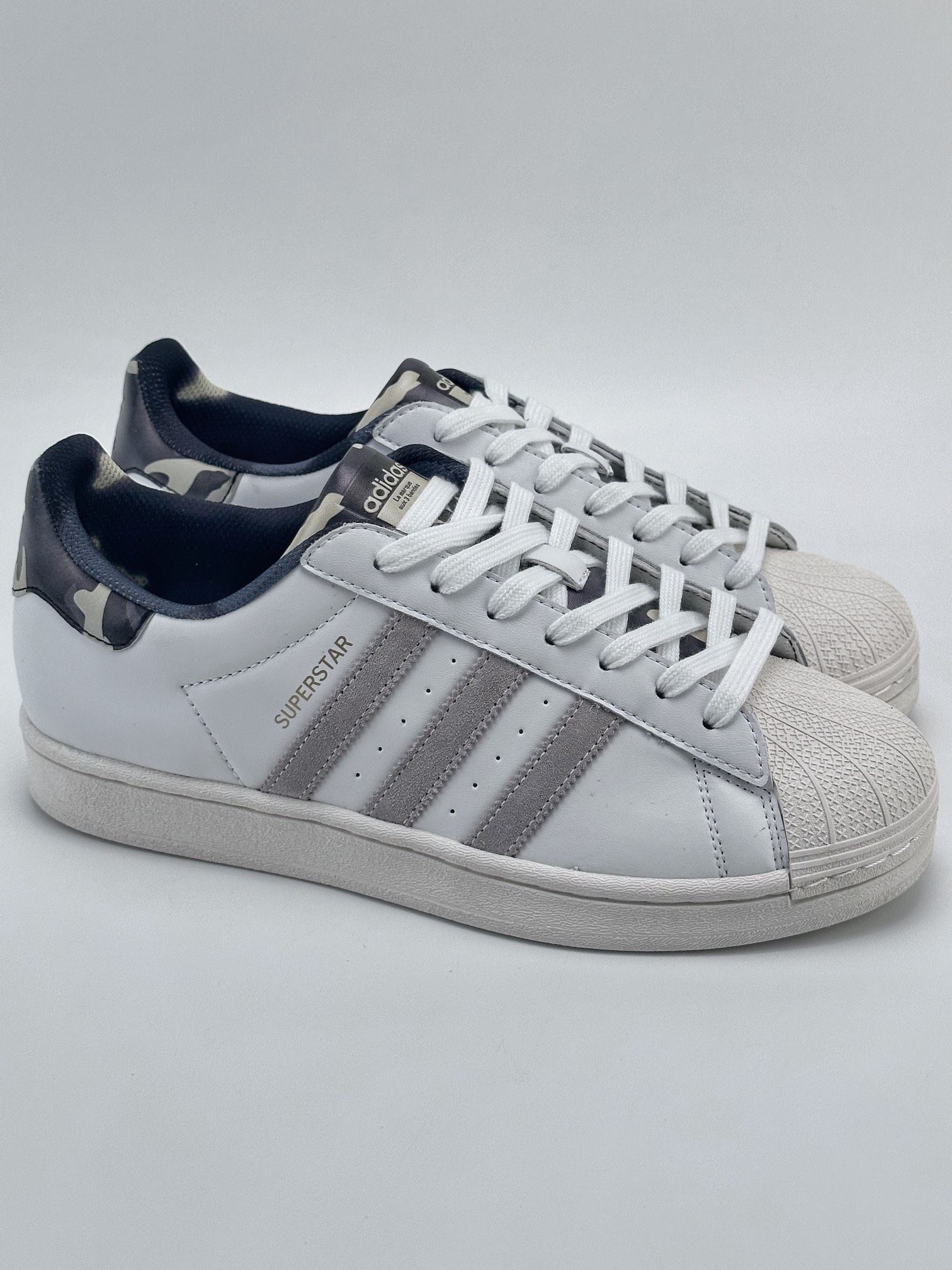 AD Originals Superstar Shell Toe White Gray Blue GY2565