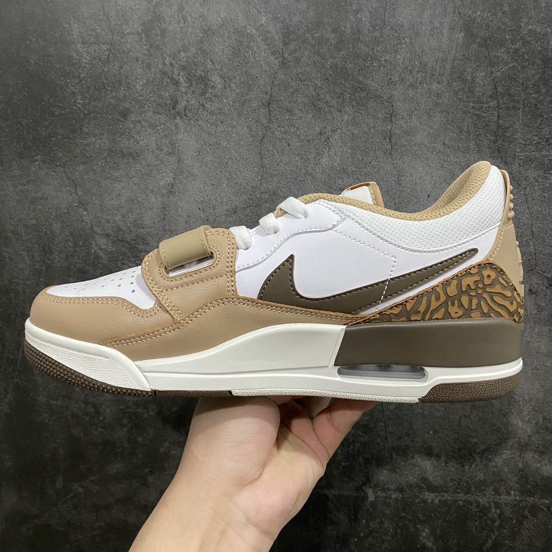 [Head layer high version] Air Jordan Legacy AJ312 low top white brown FQ6859-201