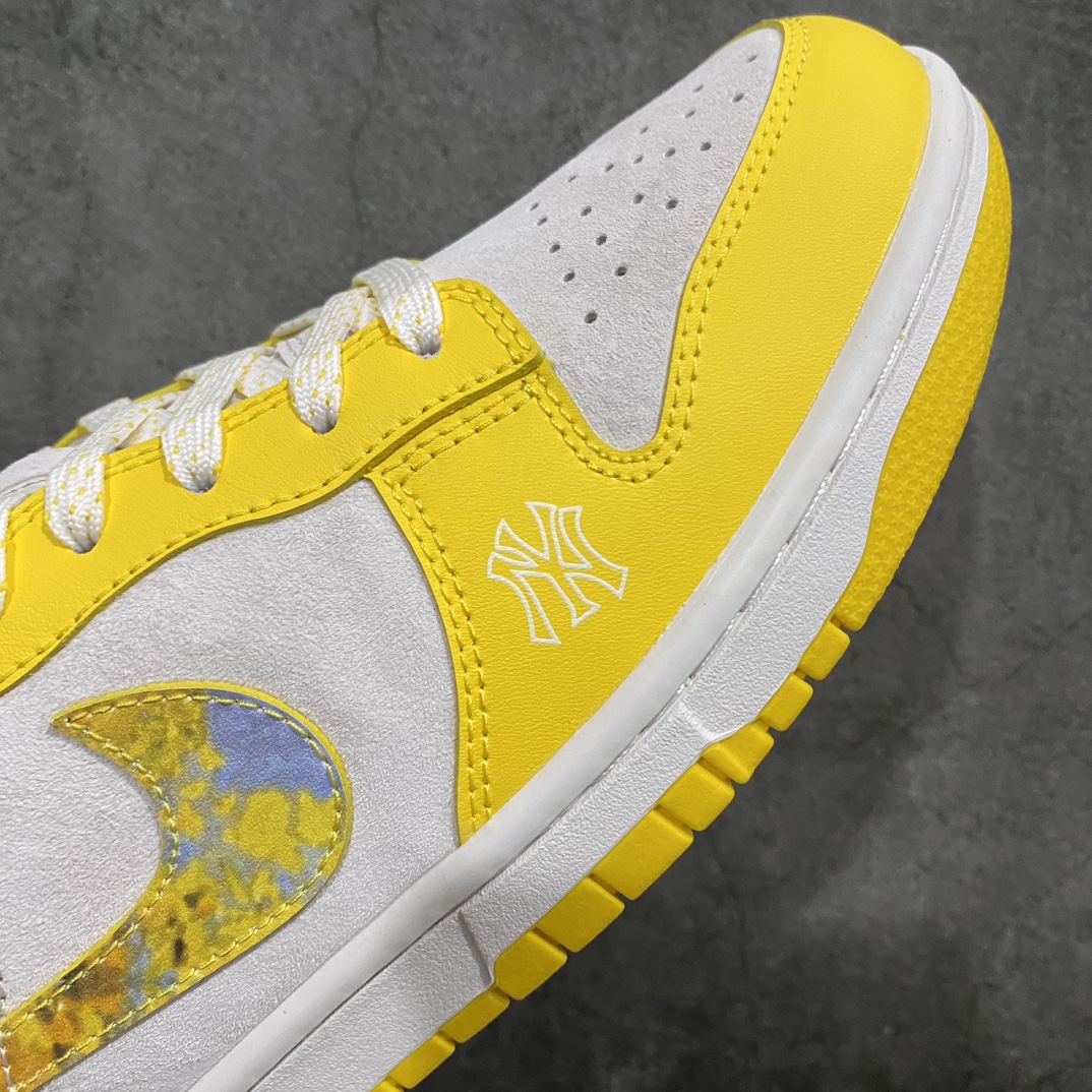 [Customized version] NK Dunk Low Retro ”DIY high-end customization” MLB joint golden autumn gray yellow FC1688-116