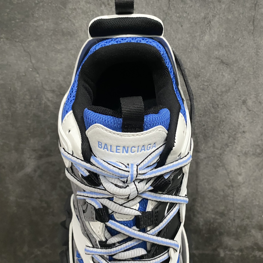 [OK Version] Balenciaga Track 3.0 Low-top Daddy Shoes White, Gray and Blue