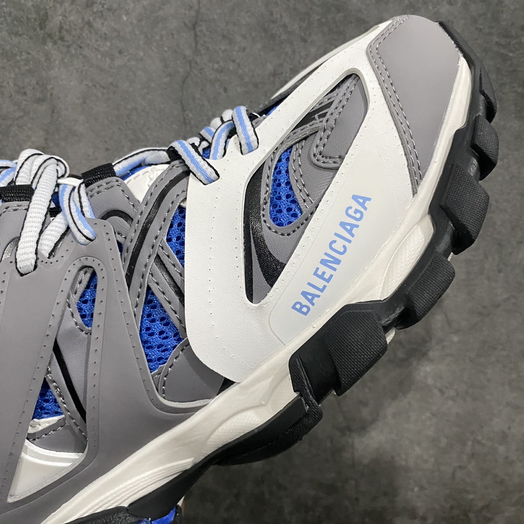 [OK Version] Balenciaga Track 3.0 Low-top Daddy Shoes White, Gray and Blue