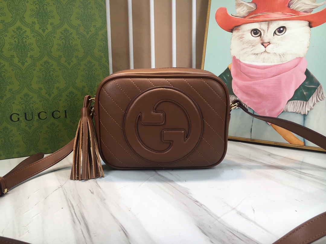 غوتشي Gucci Blondie حقيبة حقيبة الكاميرا بني