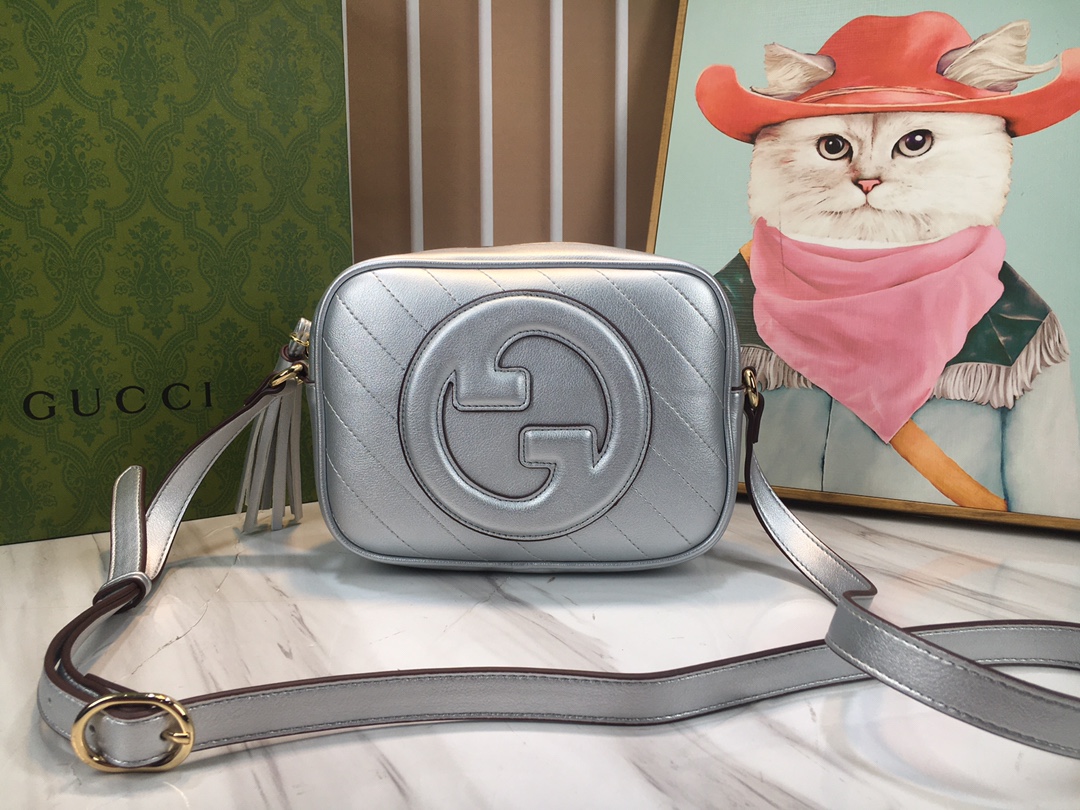 ماذا
 غوتشي Gucci Blondie حقيبة حقيبة الكاميرا