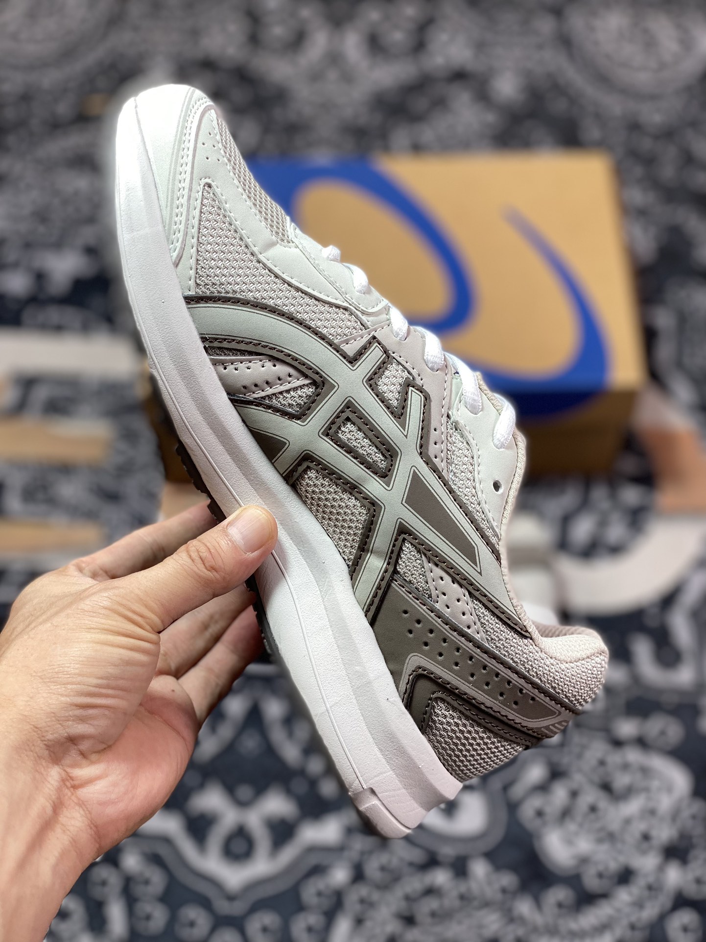 Asics Jog 100s Limited Edition Cypress Gray Light Purple 1201A896-200 Lightweight Low-top Anti-slip Running Shoes