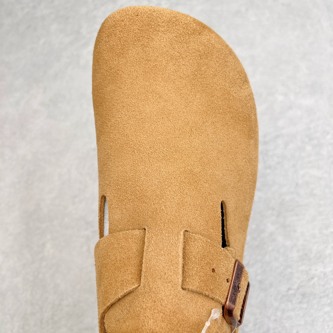 图片[4]-＃DG纯原福利 Birkenstock London 系列勃肯皮革绒面双扣时尚休闲平底鞋 牛皮绒面革质地柔软 搭配可调节鞋扣提升穿着舒适度 人体工学设计分散脚部压力 保护脚踝 软木乳胶鞋床具有一定的收缩性 长时间穿着后能贴合脚型 EVA鞋底回弹性和抗张性力高 具有良好的防震、缓冲性 四季皆宜 柔软的鞋床采用额外的泡沫缓冲层 提供额外的舒适感和全天支撑 全网独家首发 源于德国的严谨工艺 牛巴戎面 中层松木 EVA 三层组合大底 优质牛皮面料五金扣 出口订单 尺码：38 39 40-选品中心