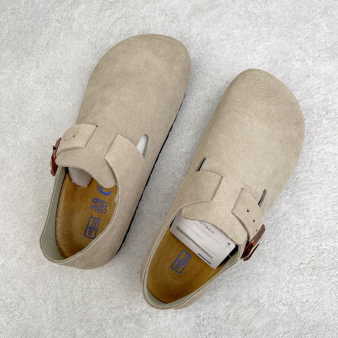 图片[3]-＃DG纯原福利 Birkenstock London 系列勃肯皮革绒面双扣时尚休闲平底鞋 牛皮绒面革质地柔软 搭配可调节鞋扣提升穿着舒适度 人体工学设计分散脚部压力 保护脚踝 软木乳胶鞋床具有一定的收缩性 长时间穿着后能贴合脚型 EVA鞋底回弹性和抗张性力高 具有良好的防震、缓冲性 四季皆宜 柔软的鞋床采用额外的泡沫缓冲层 提供额外的舒适感和全天支撑 全网独家首发 源于德国的严谨工艺 牛巴戎面 中层松木 EVA 三层组合大底 优质牛皮面料五金扣 出口订单 尺码：36 37 39 40-选品中心