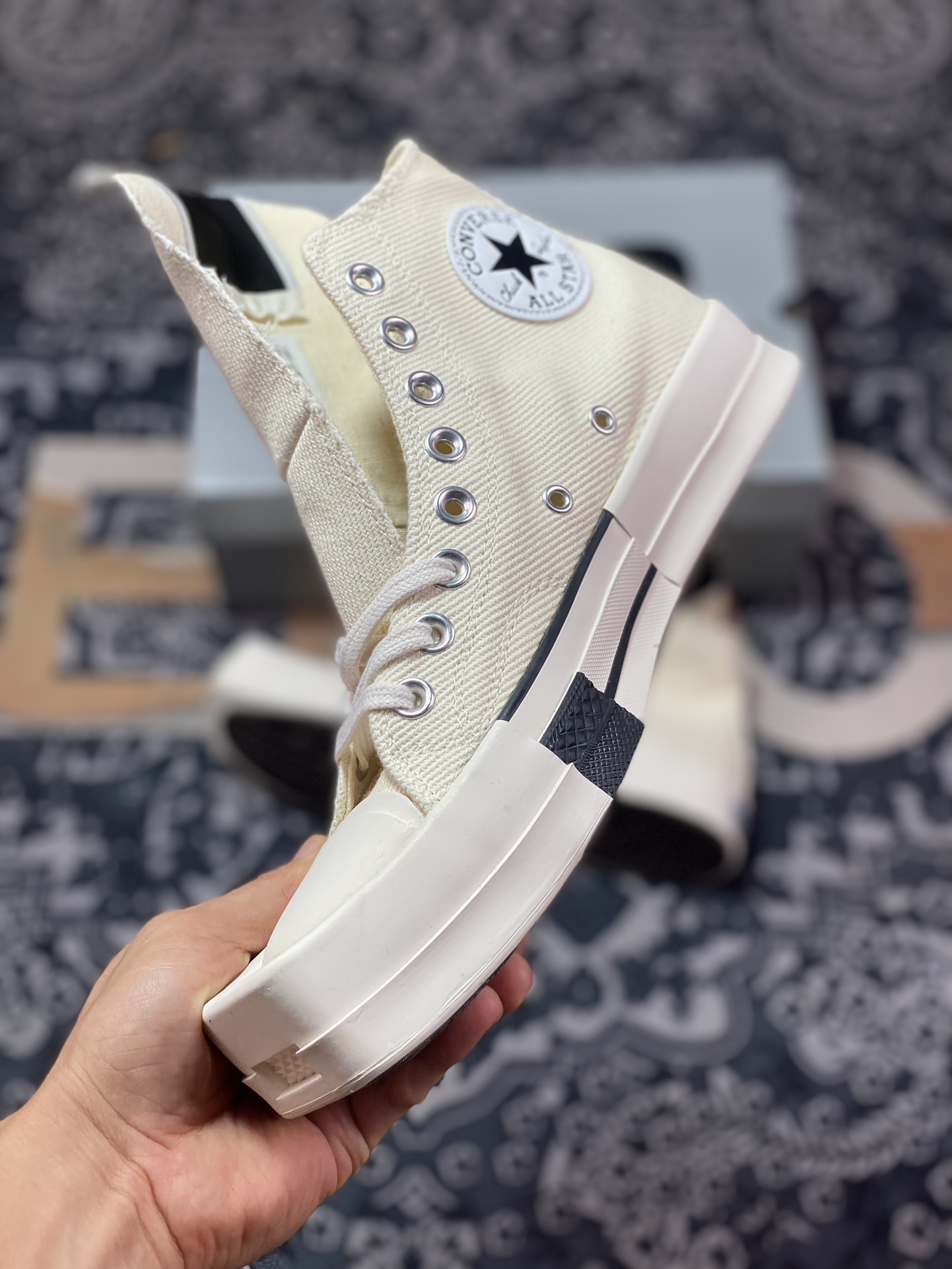 Converse x Rickowens Black and White High and Low Converse and Rick Owens collaborate again