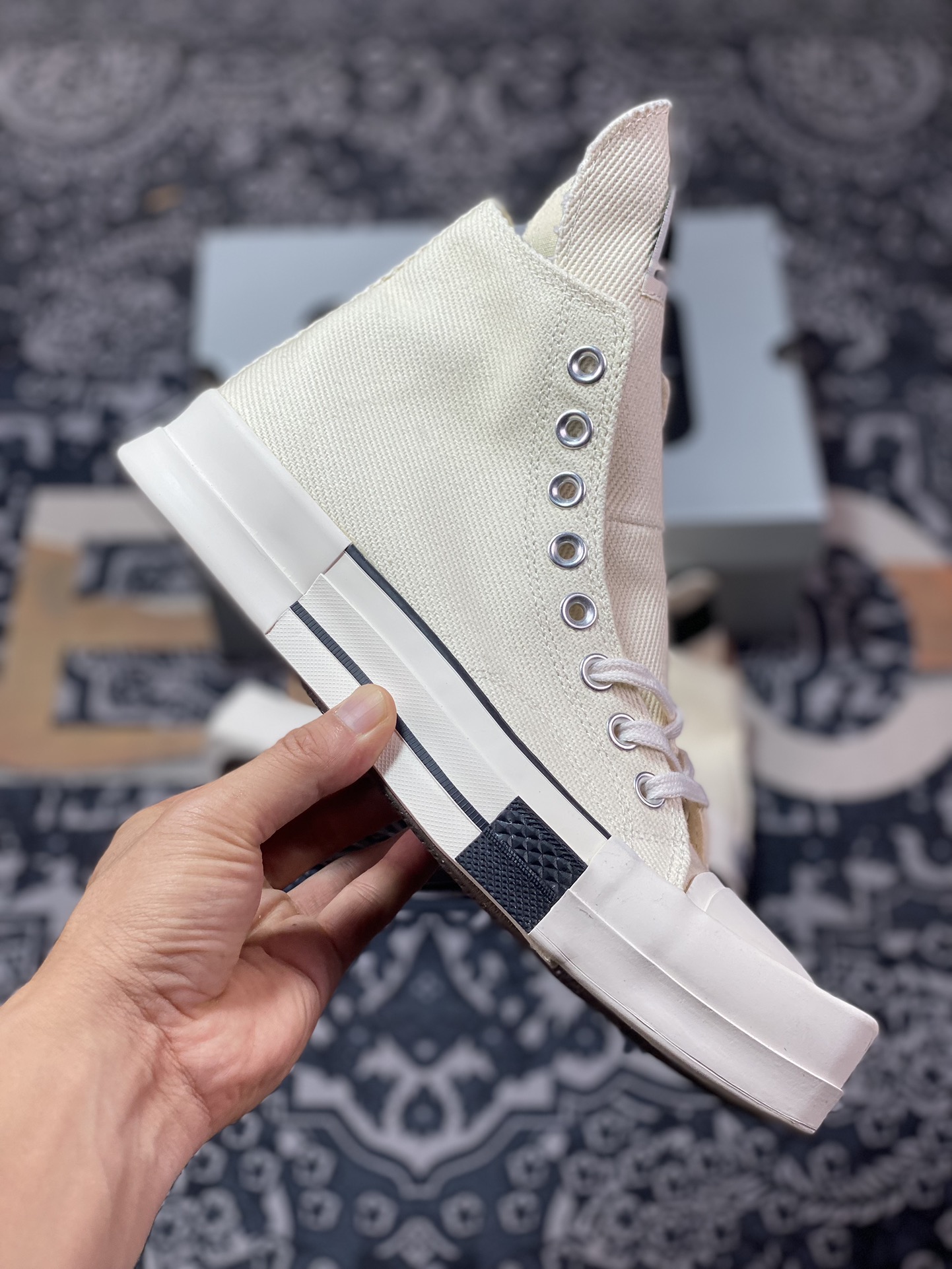 Converse x Rickowens Black and White High and Low Converse and Rick Owens collaborate again