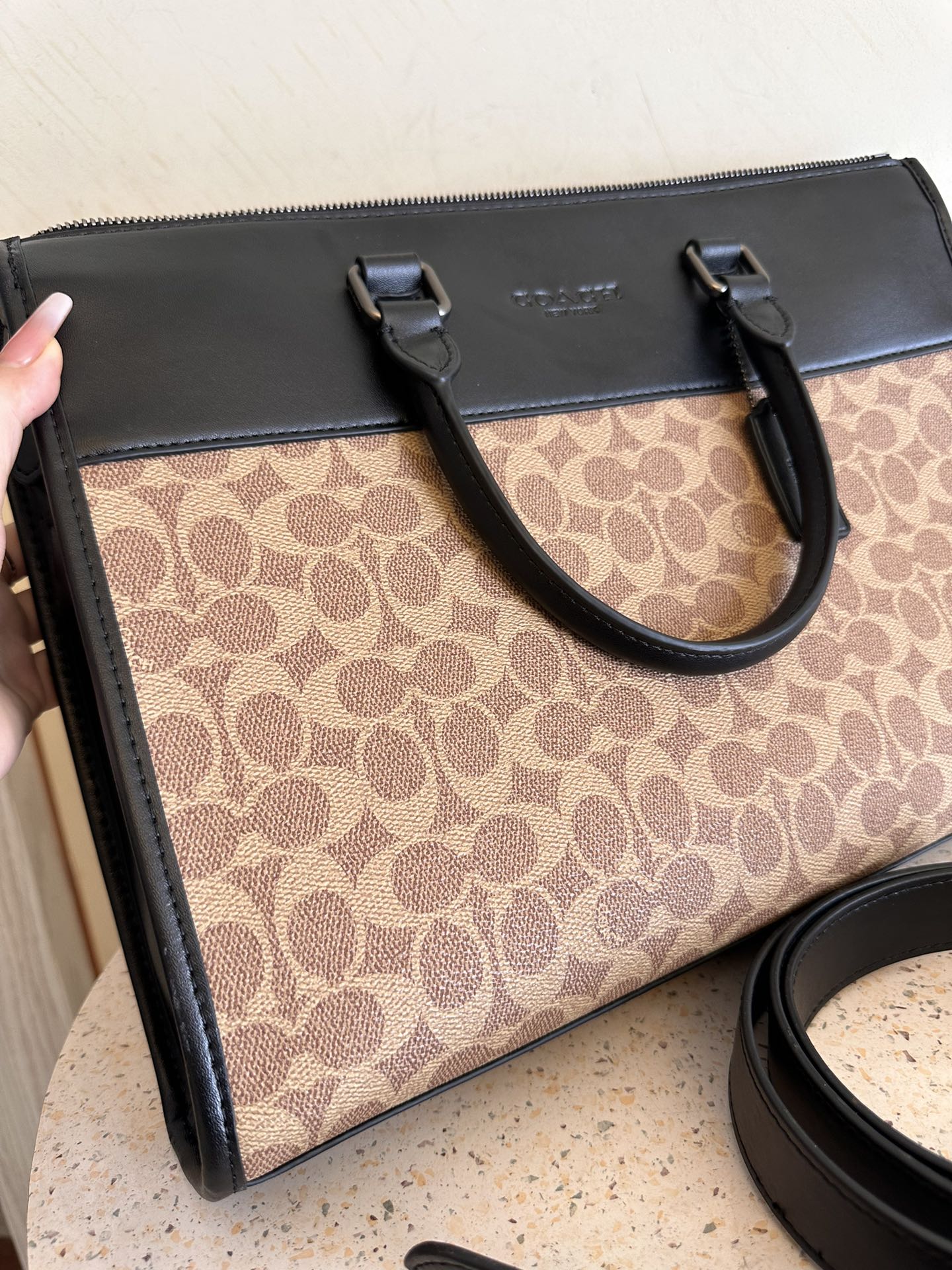 Coach 新款coach蔻驰C0243 C2682男士公文包GOTHAM公事包商务文件包
