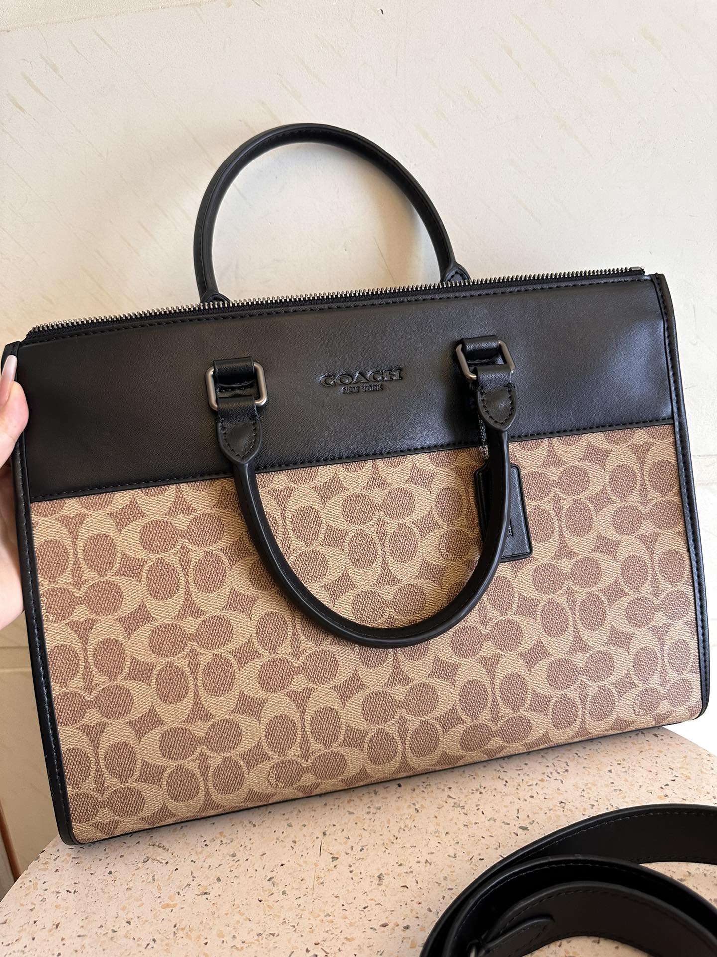 Coach 新款coach蔻驰C0243 C2682男士公文包GOTHAM公事包商务文件包