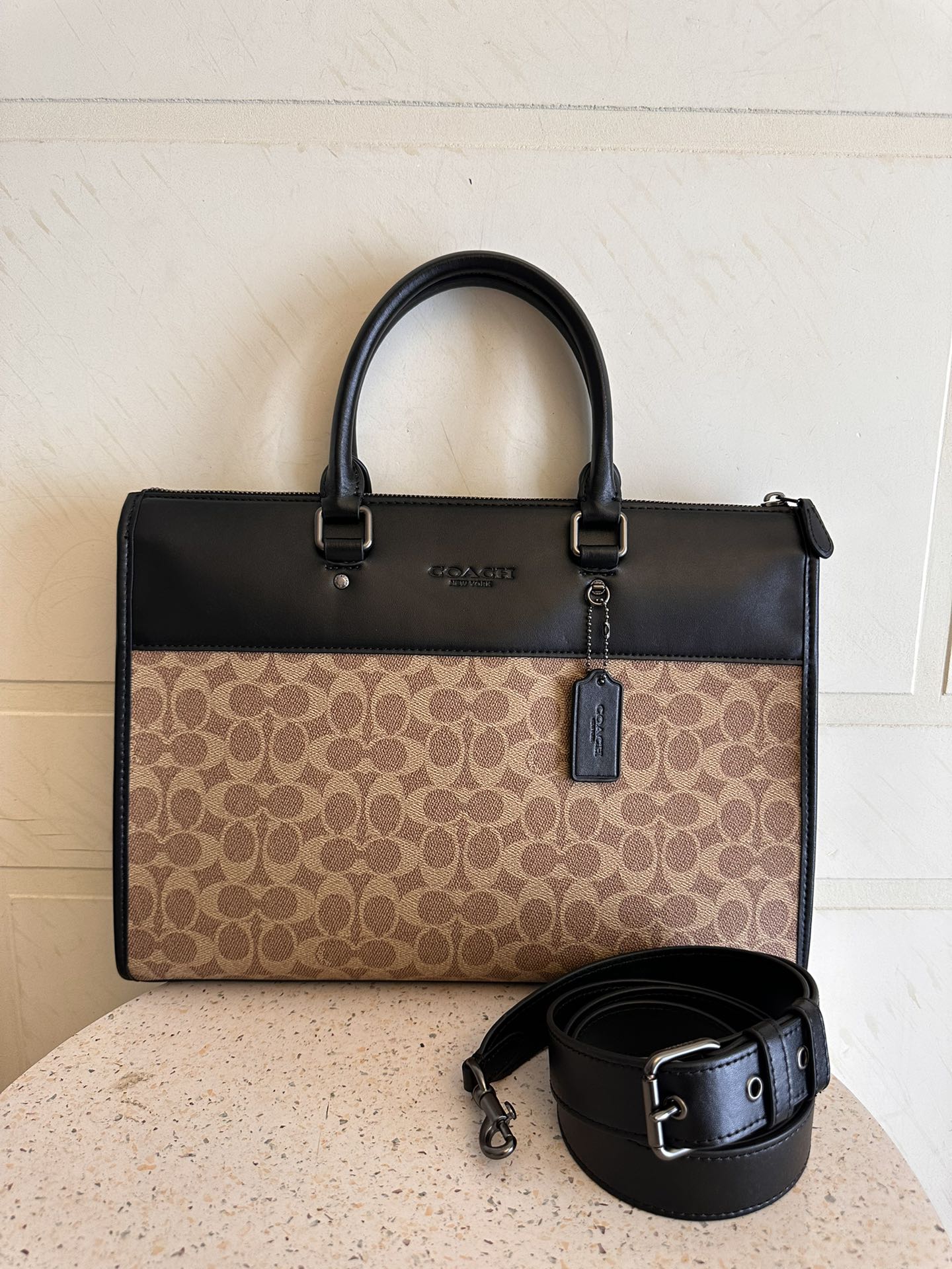 Coach 新款coach蔻驰C0243 C2682男士公文包GOTHAM公事包商务文件包