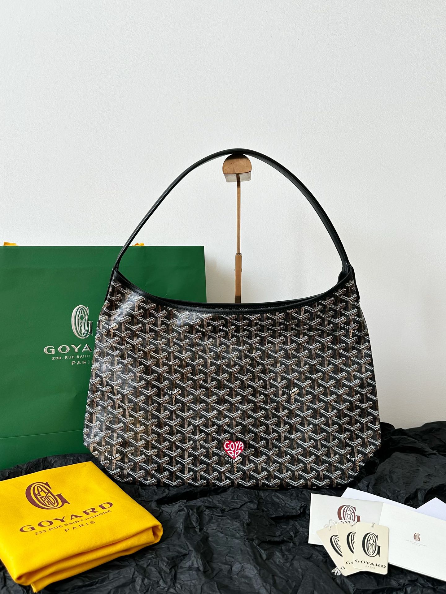 Goyard Tote Bags New 2023 
 Black Red Genuine Leather Casual