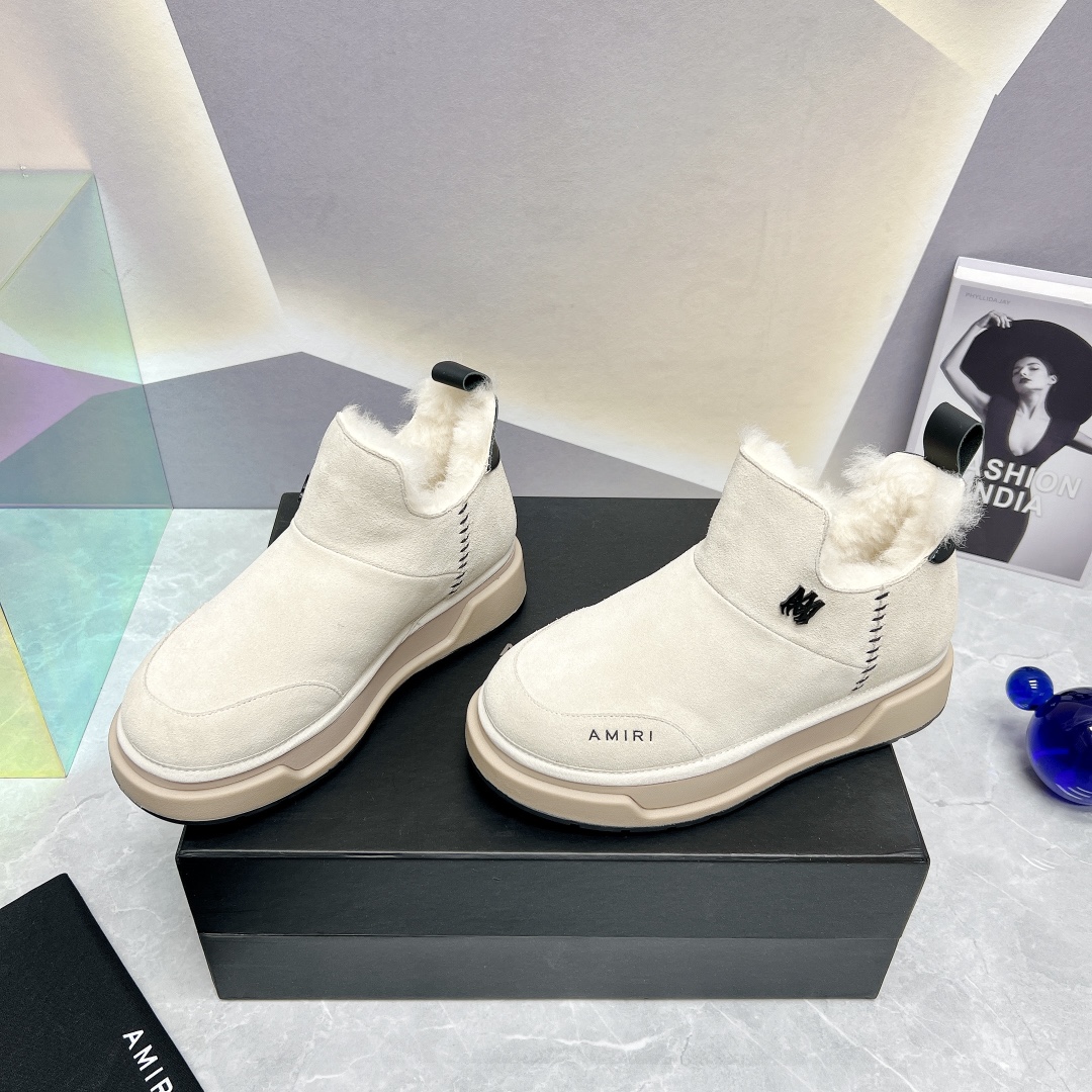 AMIRI Winter Boots: Luxurious Fur Shoes with Japanese Style - 图片 3