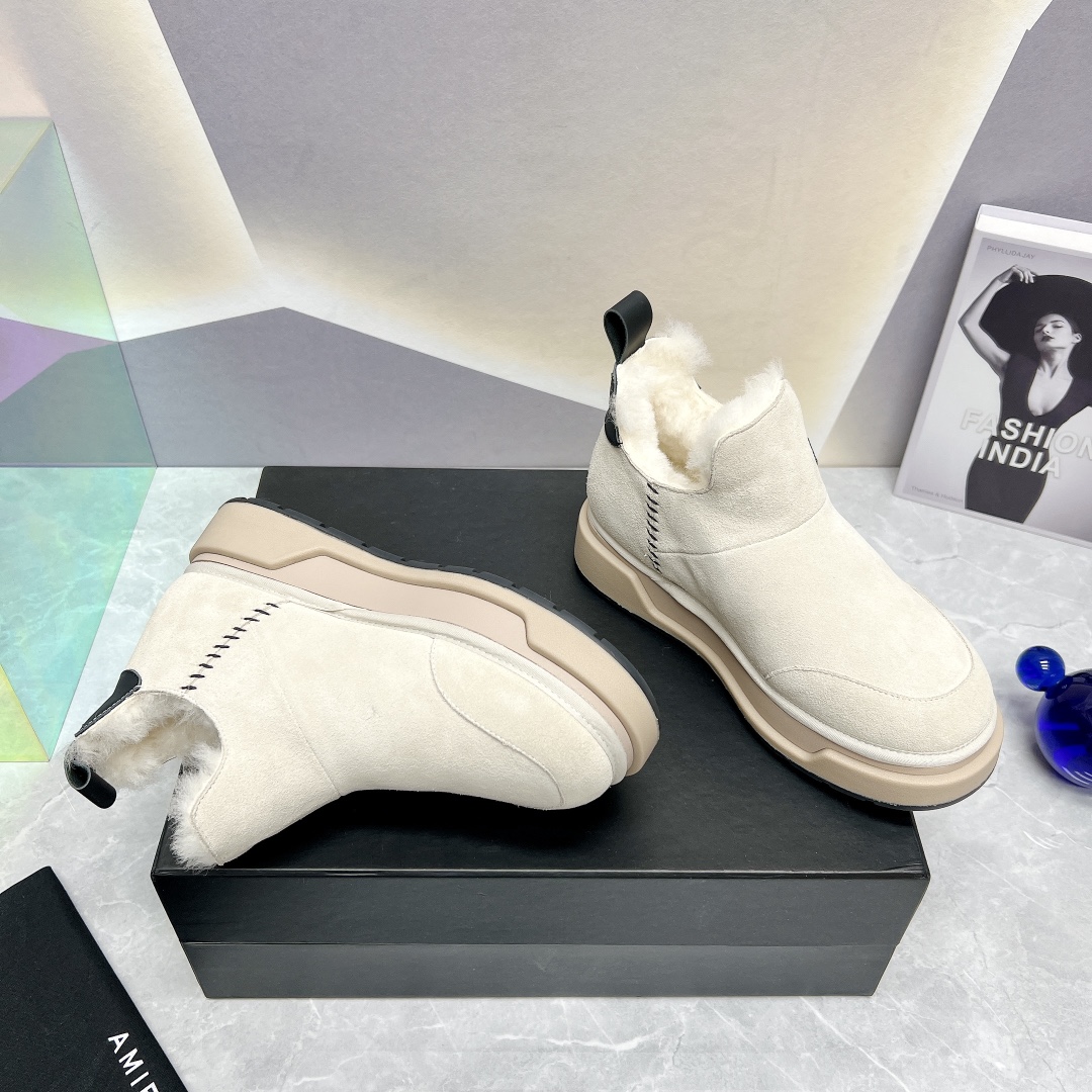 AMIRI Winter Boots: Luxurious Fur Shoes with Japanese Style - 图片 7