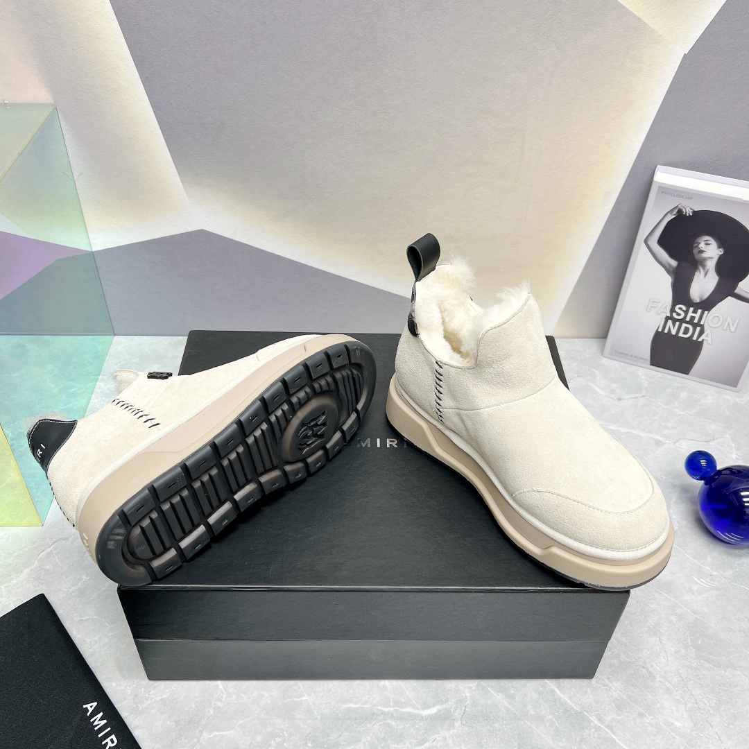 AMIRI Winter Boots: Luxurious Fur Shoes with Japanese Style - 图片 9