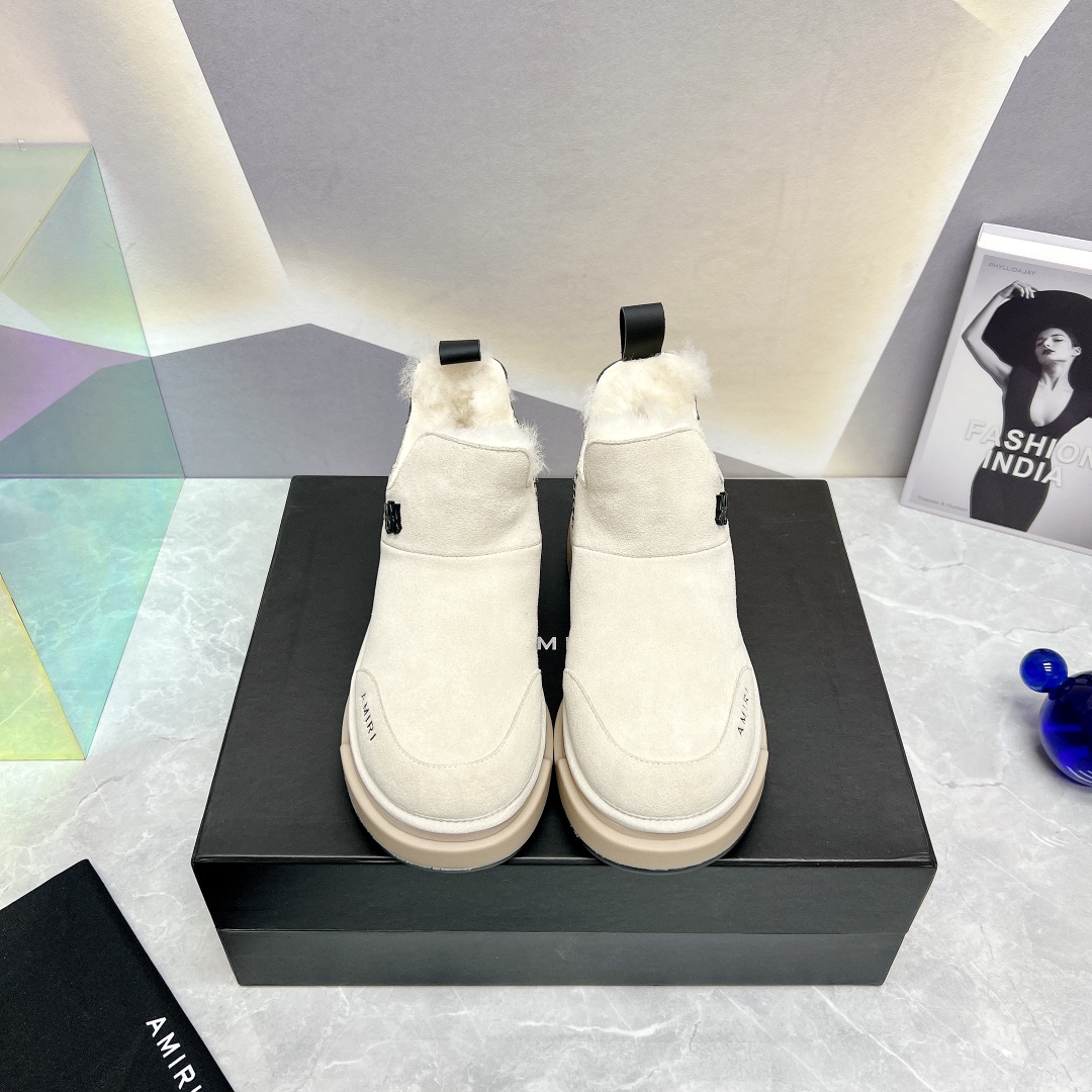 AMIRI Winter Boots: Luxurious Fur Shoes with Japanese Style