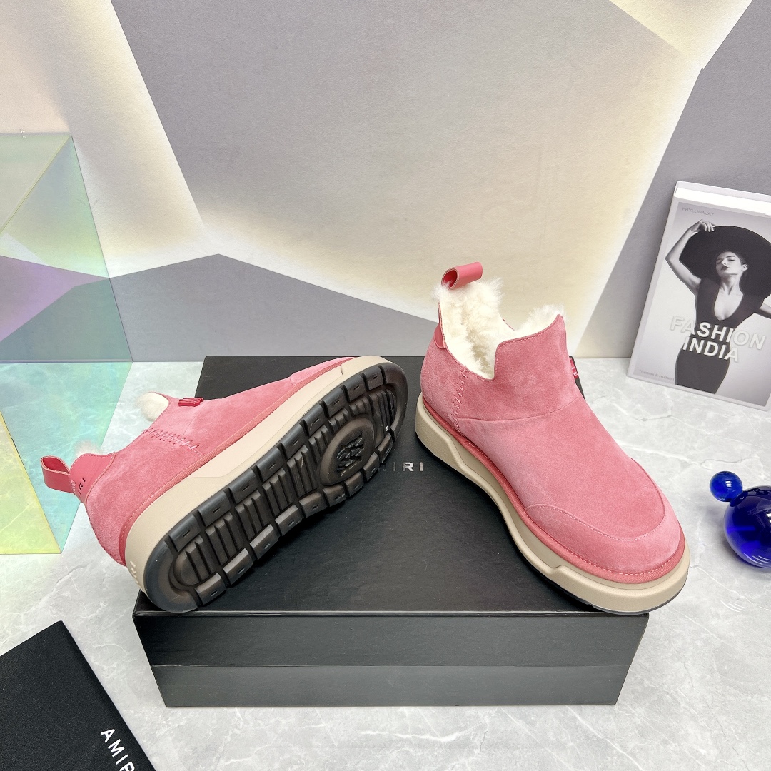 AMIRI Winter Boot Series: Stylish Fur Shoes with Japanese Influence - 图片 9