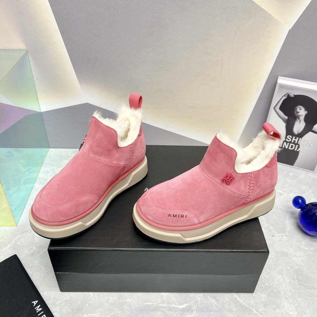AMIRI Winter Boot Series: Stylish Fur Shoes with Japanese Influence - 图片 3