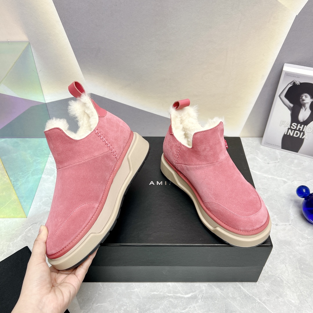 AMIRI Winter Boot Series: Stylish Fur Shoes with Japanese Influence - 图片 4