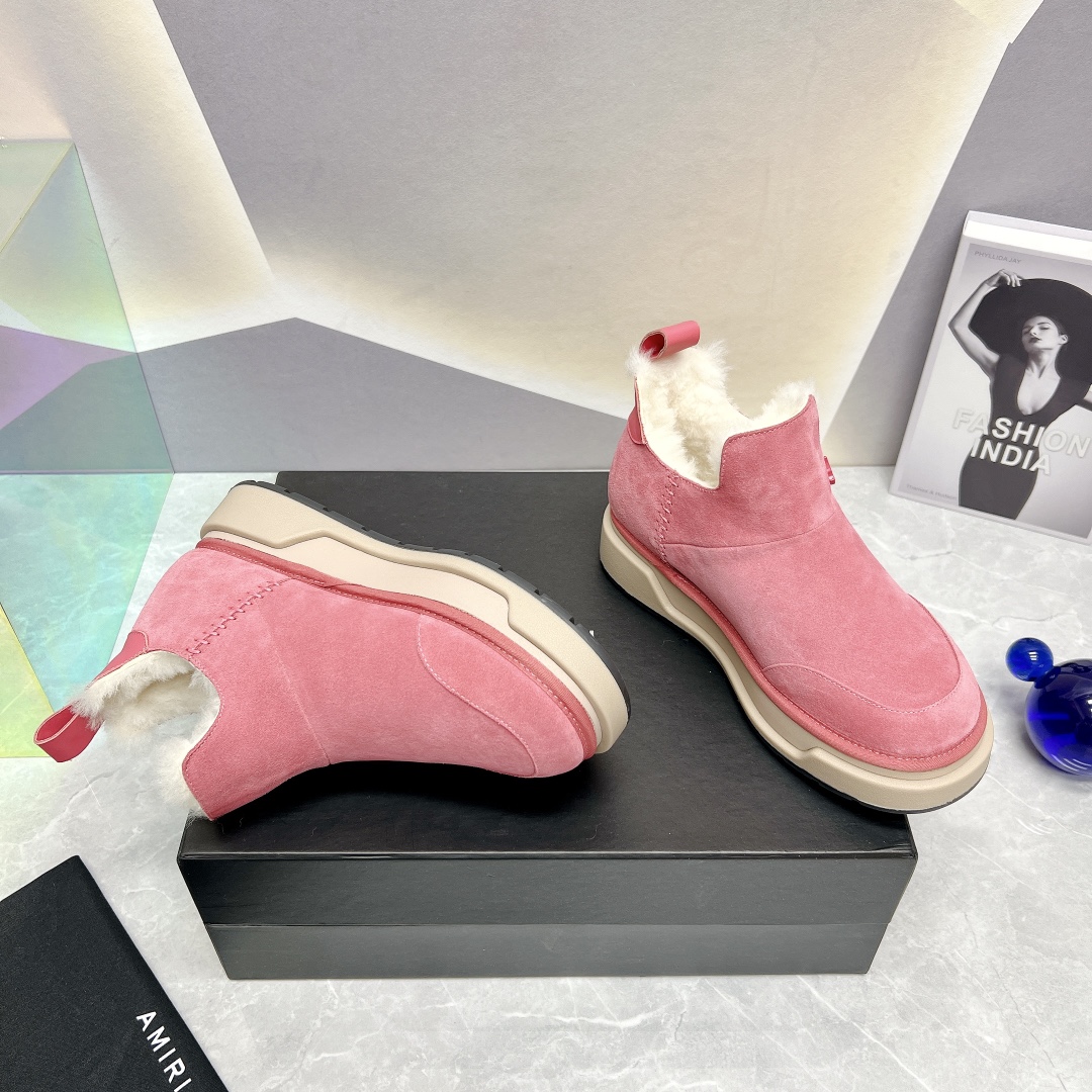 AMIRI Winter Boot Series: Stylish Fur Shoes with Japanese Influence - 图片 7