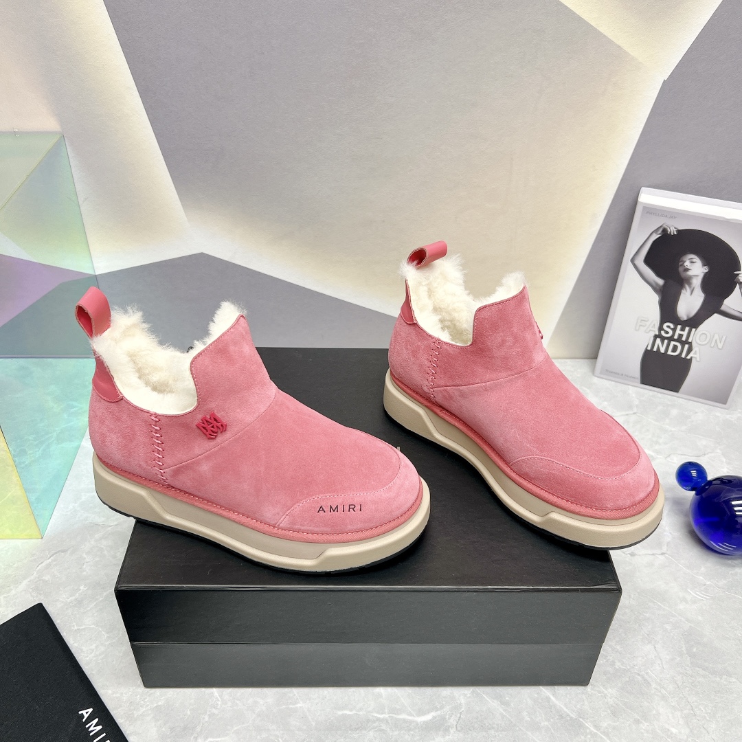 AMIRI Winter Boot Series: Stylish Fur Shoes with Japanese Influence - 图片 2