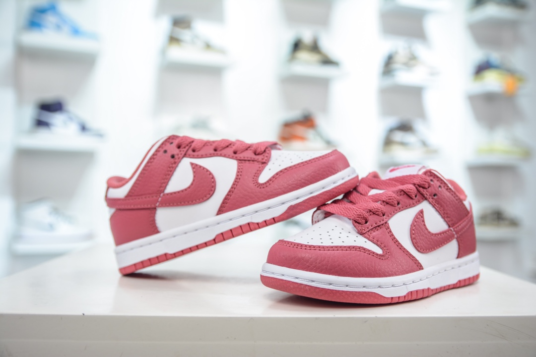 NK Dunk Low (PLS) children's shoes rose pink low-top casual sports shoes DC9564-111