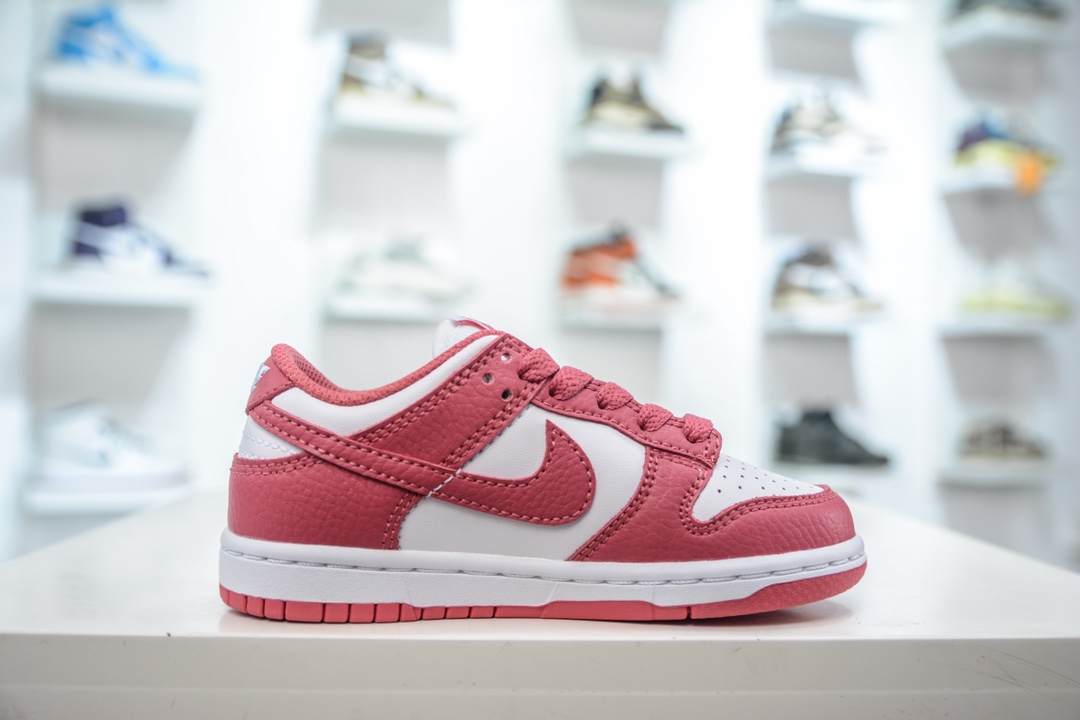 NK Dunk Low (PLS) children's shoes rose pink low-top casual sports shoes DC9564-111