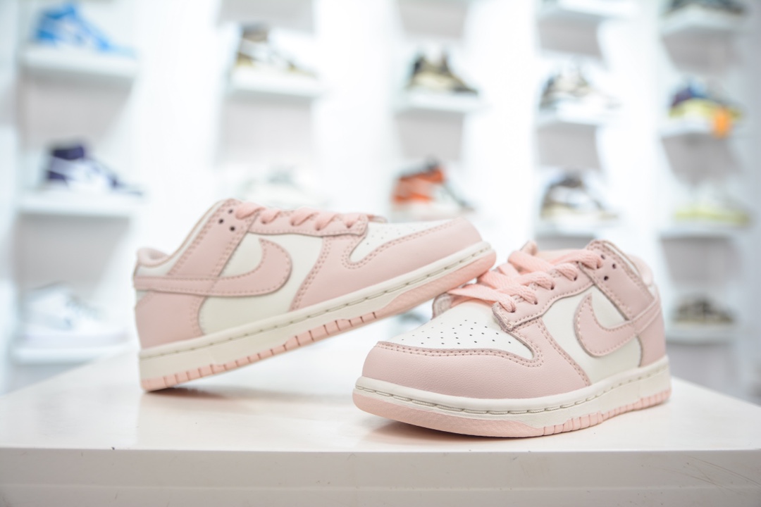 NK Dunk Low (PLS) children's shoes pink low-top casual sports shoes CW1588-101