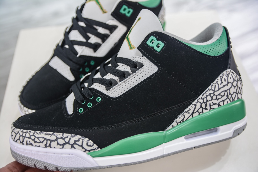 Air Jordan 3 Black Green AJ3 CT8532-030