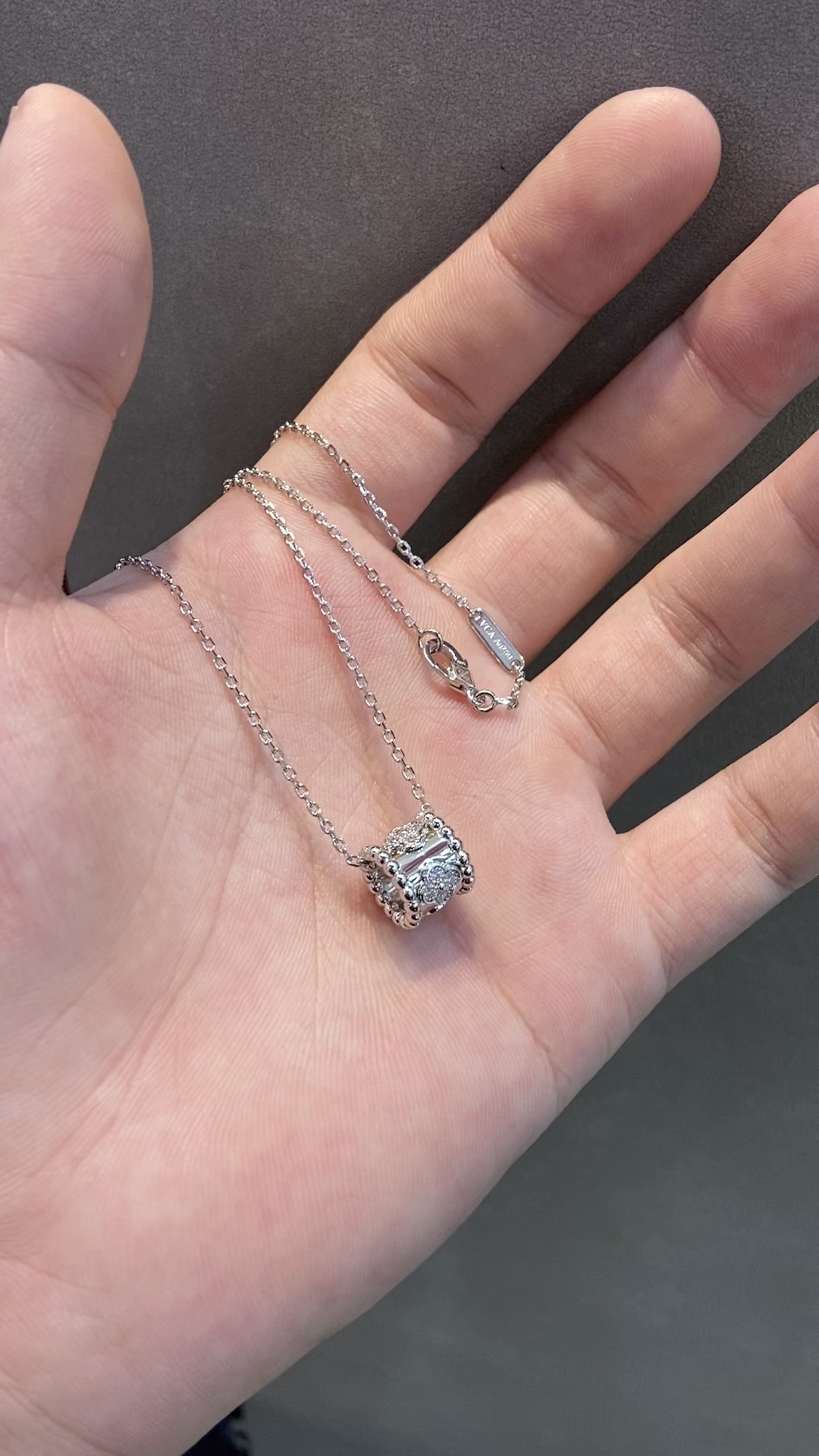 Van Cleef & Arpels vca 万花筒项链 白金色