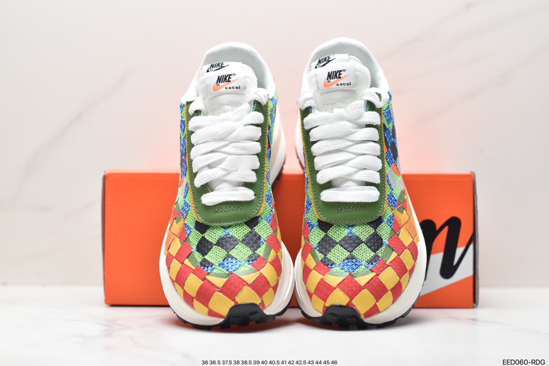 Sacai x Nike woven ”Green Gusto” in pure waffle checkerboard green LeBron James wears DR5209-300