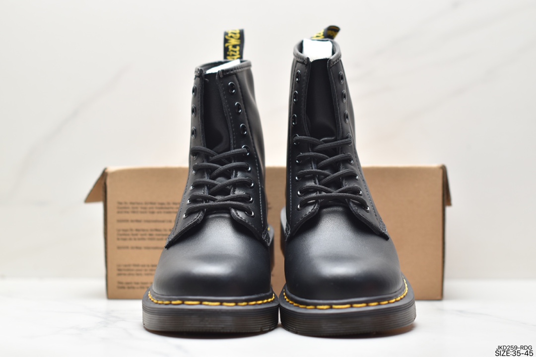 Couple's Dr Martens leather boots high top sneakers