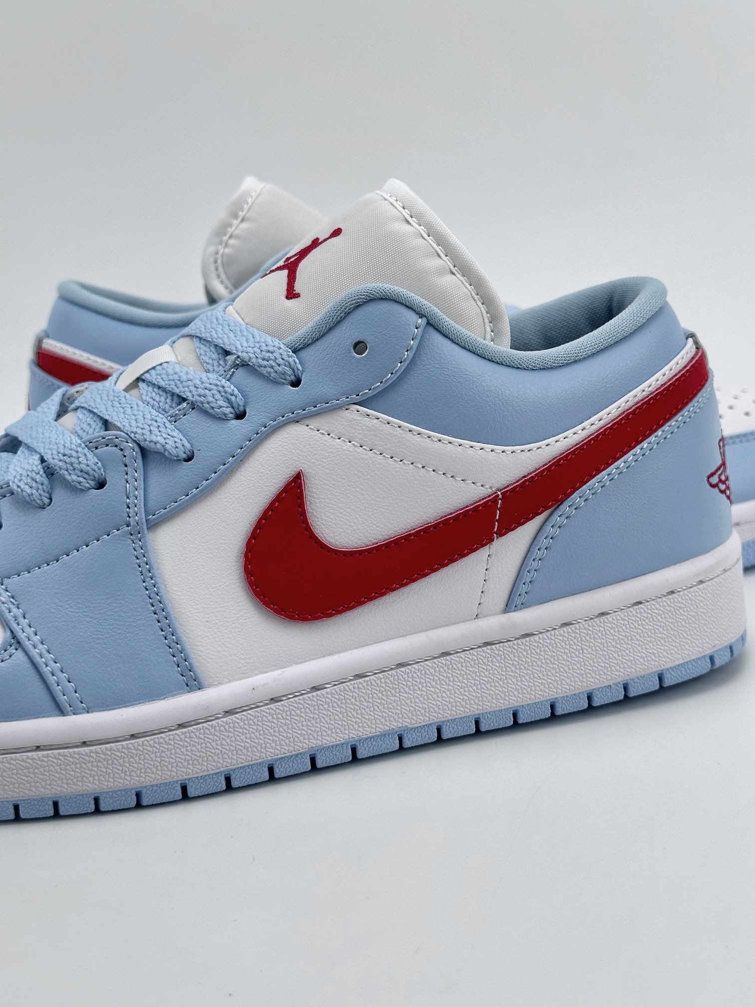 Air Jordan 1 Low Blue Grey Dune Red 白蓝红 DC0774-164