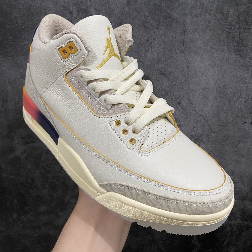 [OG Pure Original] J Balvin x Air Jordan 3 Retro Rainbow Gradient Smiley Face FN0344-901