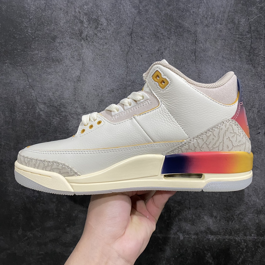 [OG Pure Original] J Balvin x Air Jordan 3 Retro Rainbow Gradient Smiley Face FN0344-901