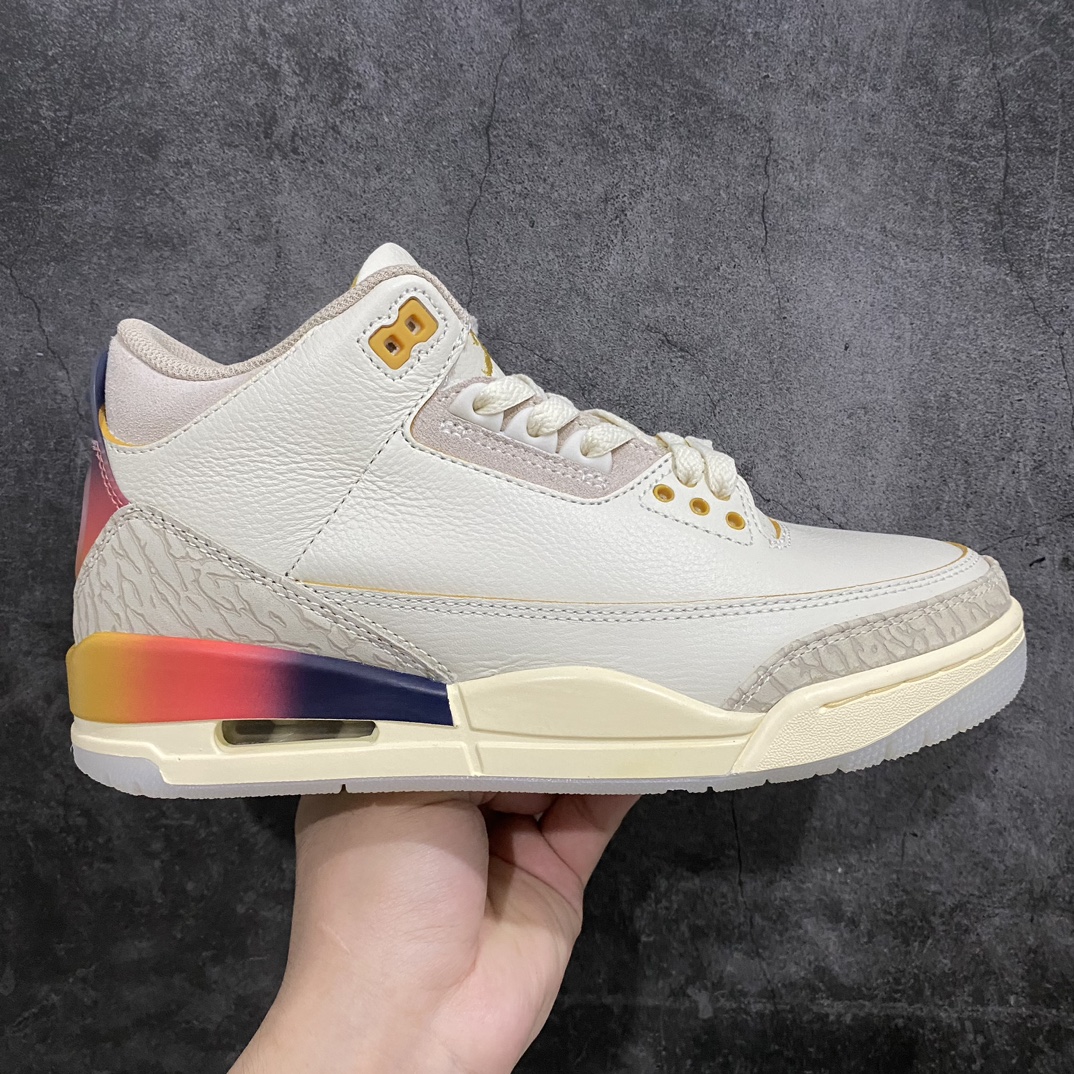 [OG Pure Original] J Balvin x Air Jordan 3 Retro Rainbow Gradient Smiley Face FN0344-901