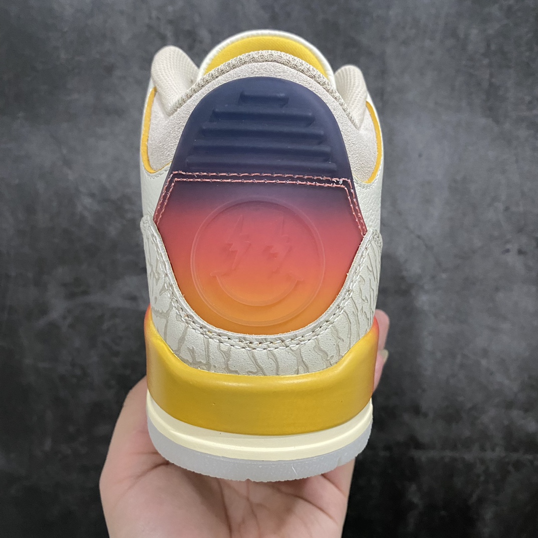 [OG Pure Original] J Balvin x Air Jordan 3 Retro Rainbow Gradient Smiley Face FN0344-901