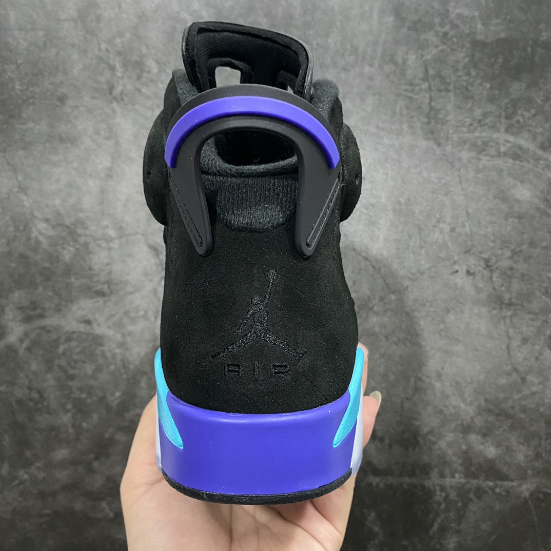 [Dongguan-made cut-out version] Air Jordan 6 ”Aqua” AJ6 Qiao 6 black purple CT8529-004