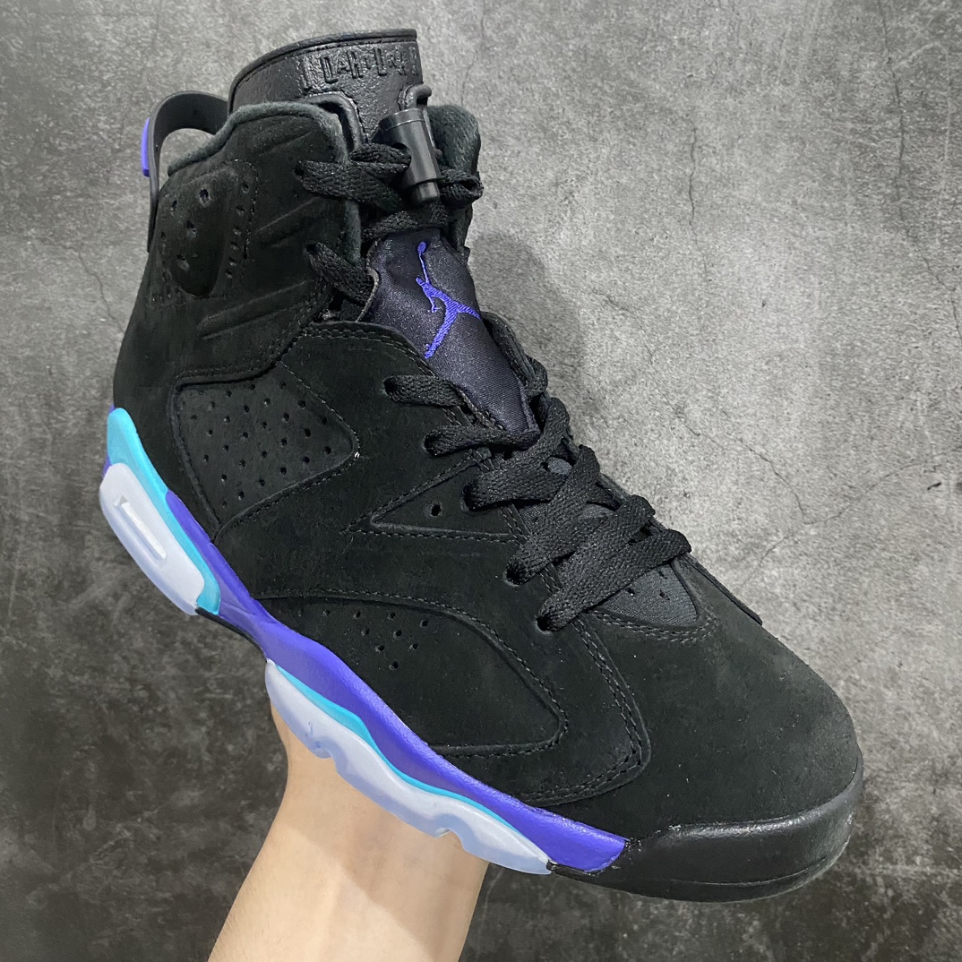 [Dongguan-made cut-out version] Air Jordan 6 ”Aqua” AJ6 Qiao 6 black purple CT8529-004