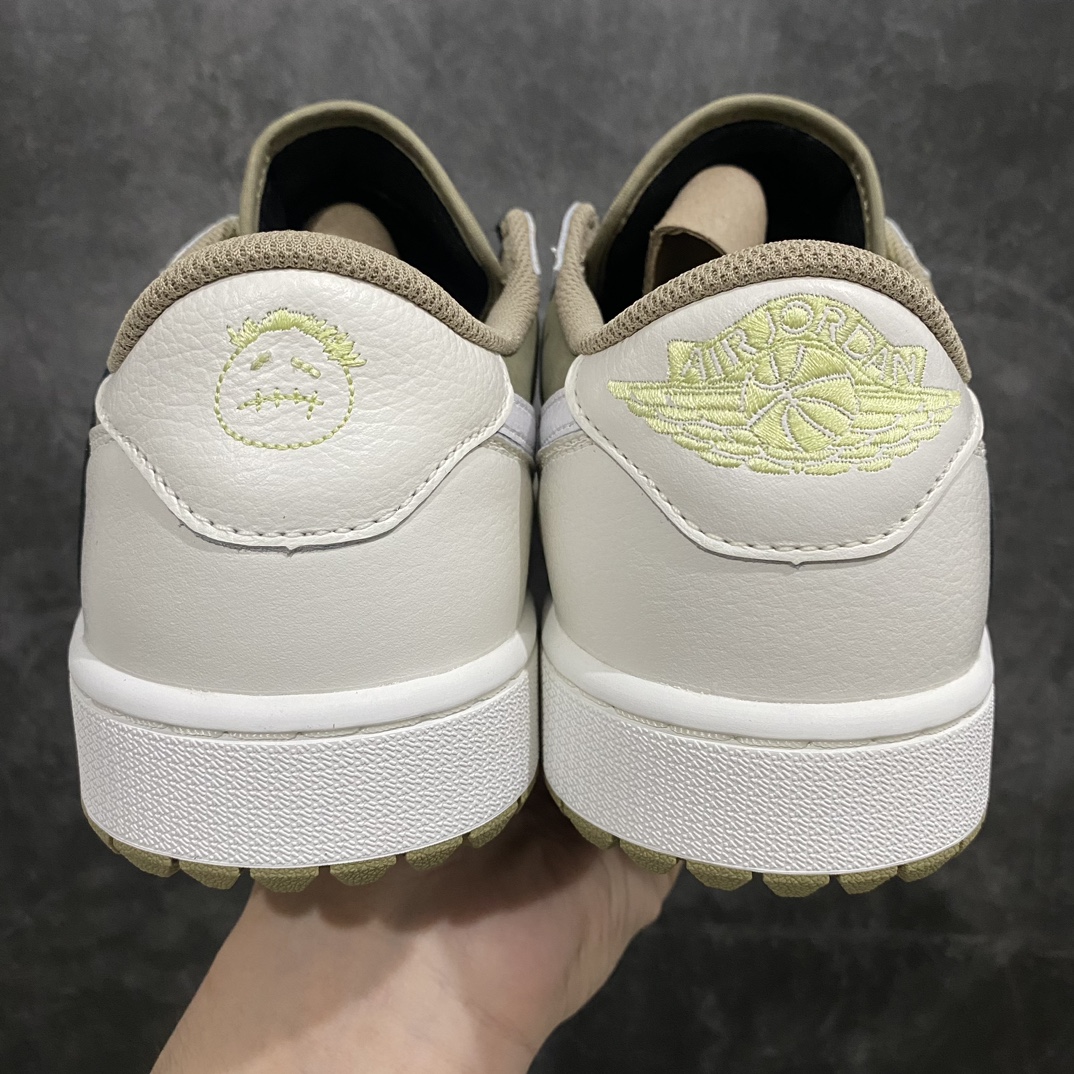 [PK Pure Original] Travis Scott x Air Jordan AJ1 Low Golf ”Olive” TS Joint Inverted Hook Golf Low Top 6.0 FZ3124-200