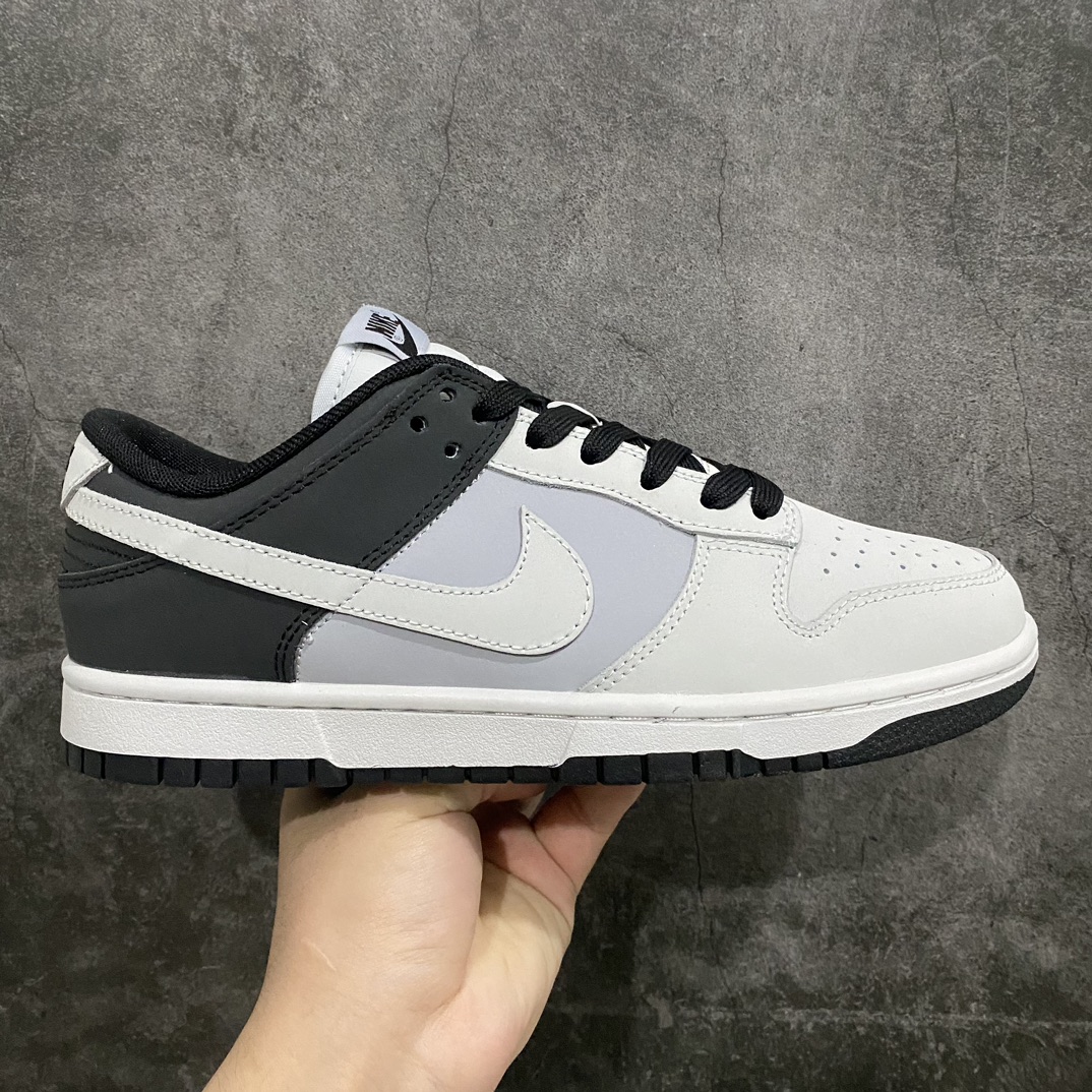 [Pure original CF version] NK Dunk Low black and gray stitching 304714-012