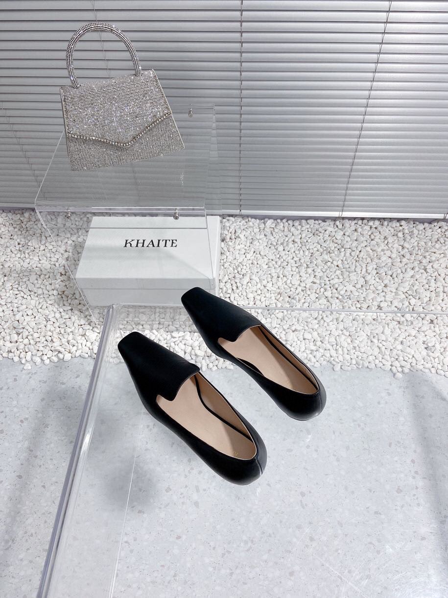 Khaite Top Edition: 23 New Oxen Skin Shoes with Sheepskin Inner. - 图片 4