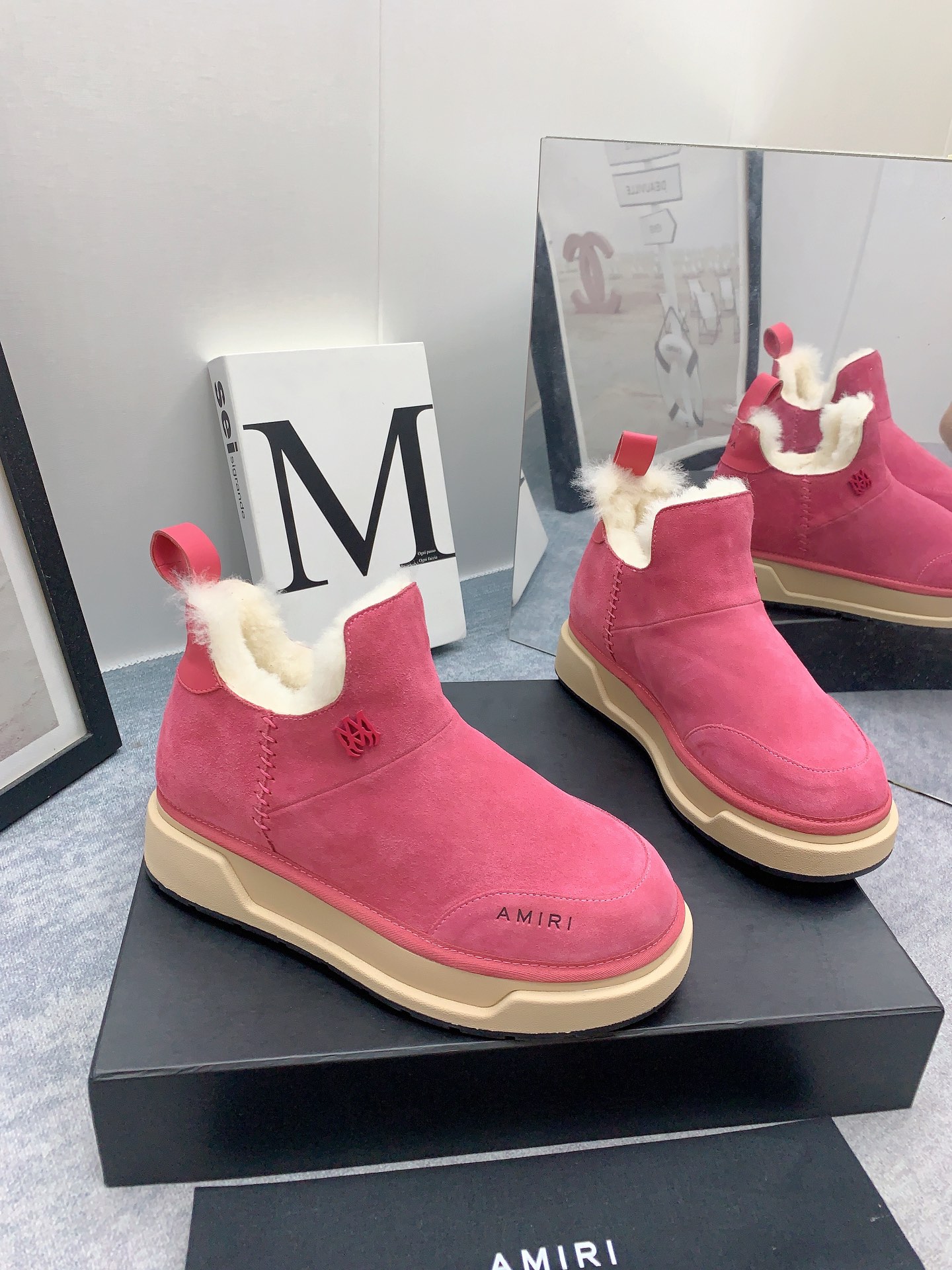 AMIRI Emir 2023 Winter Boots: Luxurious Fur Shoes with Japanese Style - 图片 4