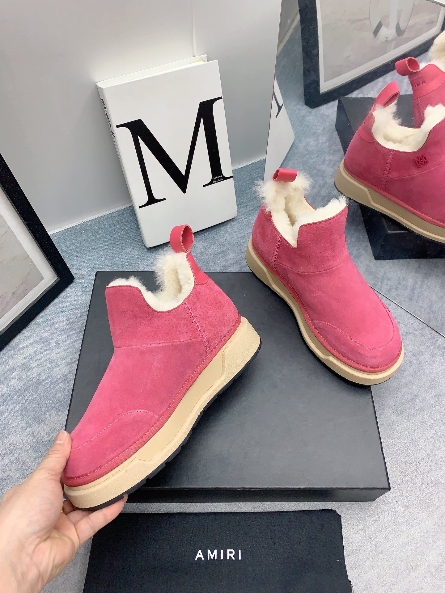 AMIRI Emir 2023 Winter Boots: Luxurious Fur Shoes with Japanese Style - 图片 6