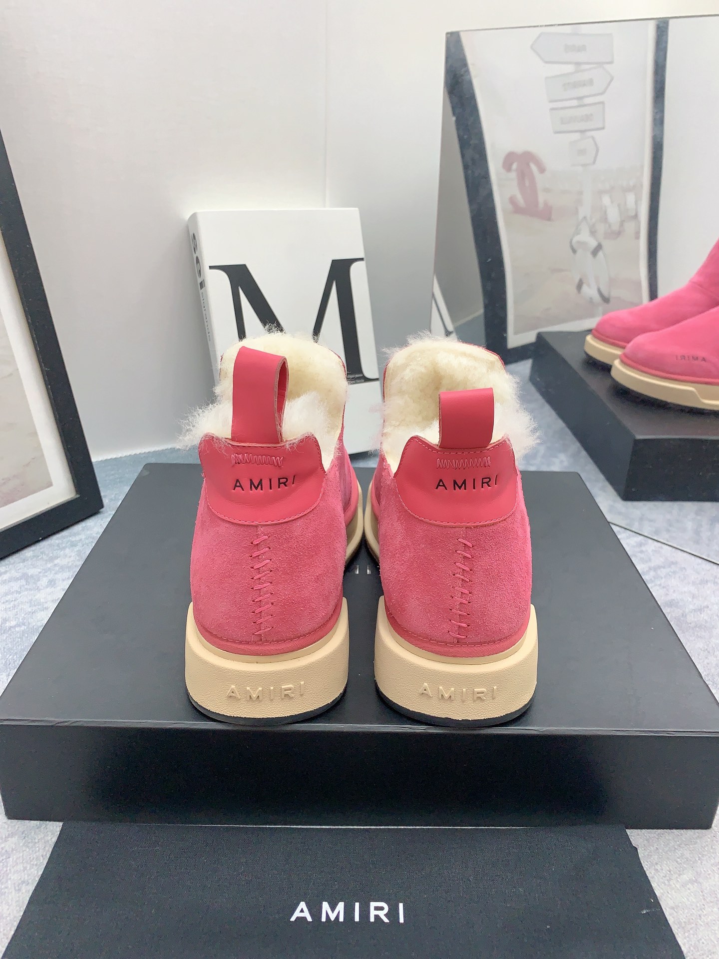 AMIRI Emir 2023 Winter Boots: Luxurious Fur Shoes with Japanese Style - 图片 8