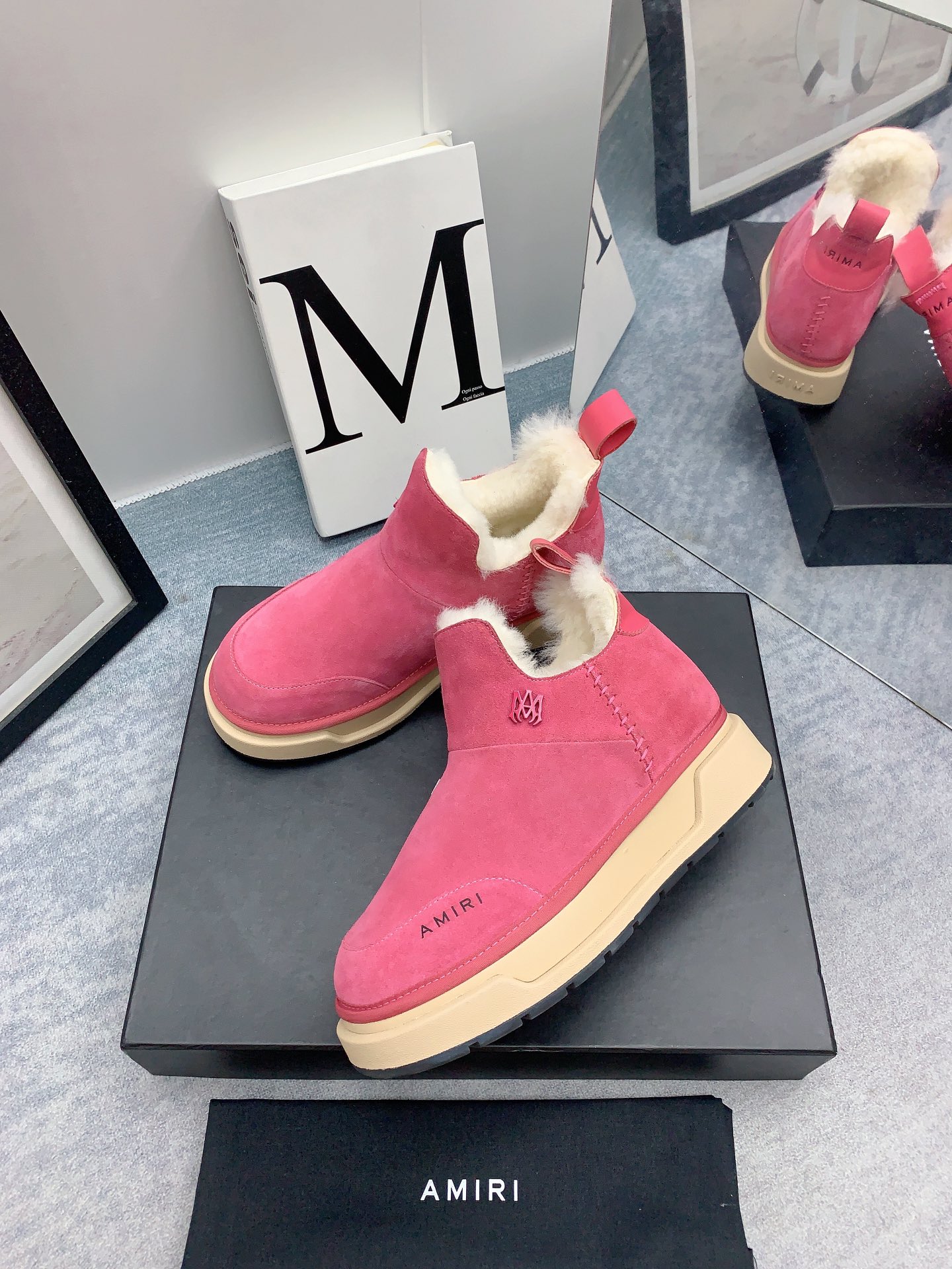 AMIRI Emir 2023 Winter Boots: Luxurious Fur Shoes with Japanese Style - 图片 7