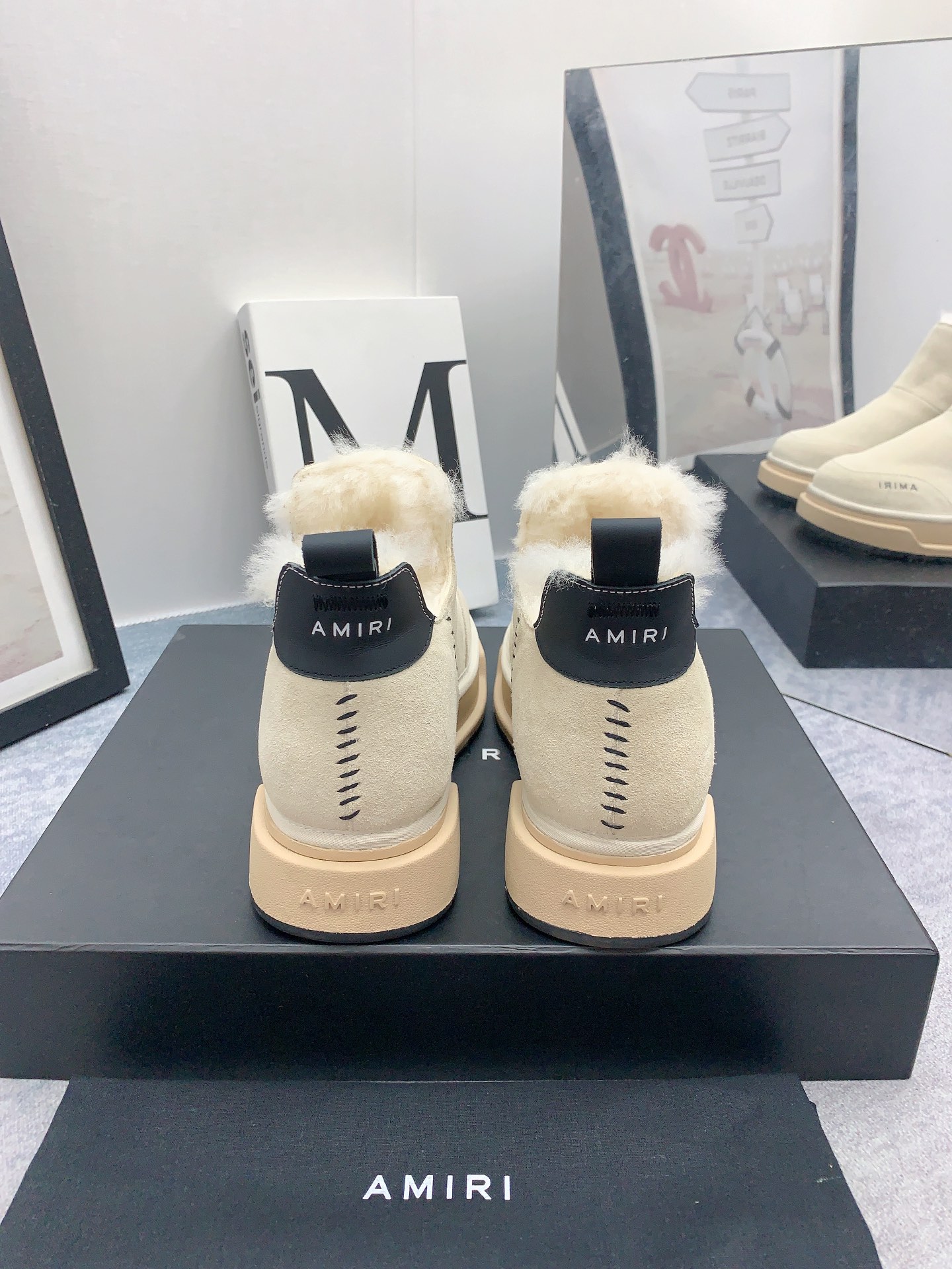 AMIRI Emir 2023 Winter Boots: High-End Fur Shoes with Japanese Style - 图片 8