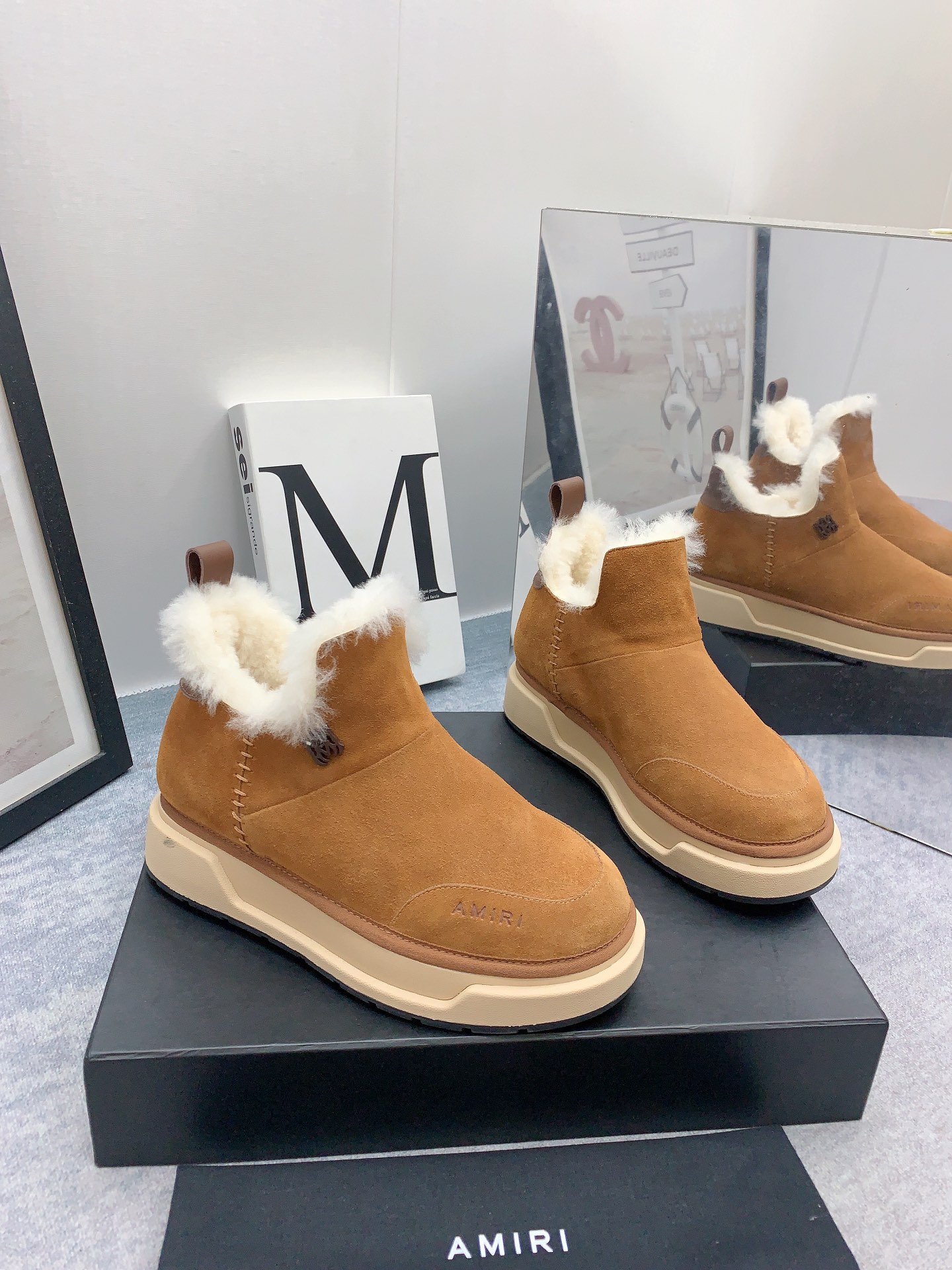 AMIRI Emir 2023 Winter Snow Boots Collection with Zirconium Fabric and Japanese Style - 图片 4