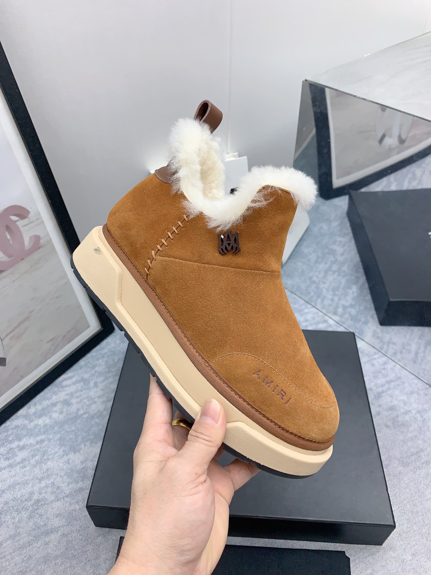AMIRI Emir 2023 Winter Snow Boots Collection with Zirconium Fabric and Japanese Style - 图片 5