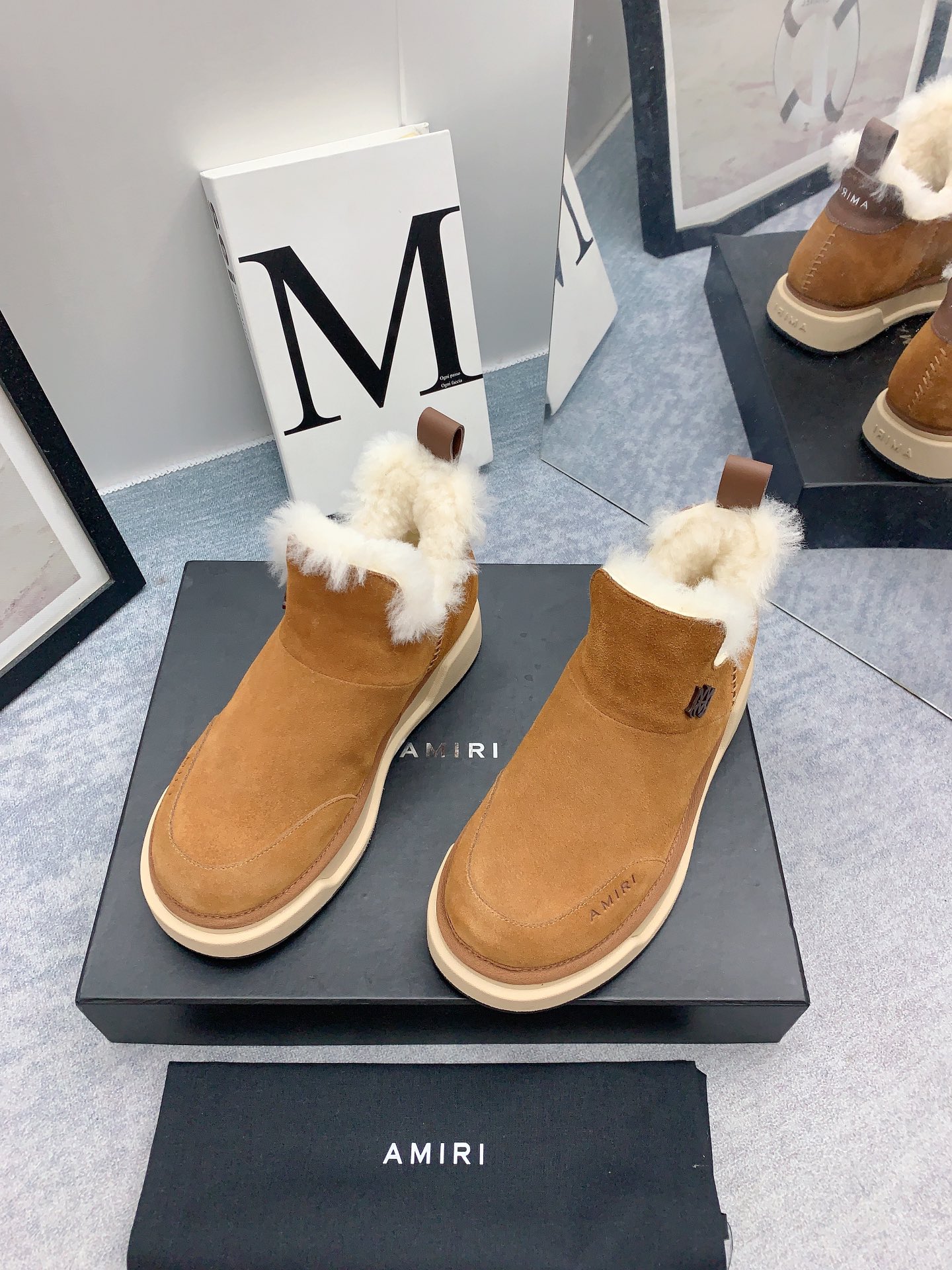 AMIRI Emir 2023 Winter Snow Boots Collection with Zirconium Fabric and Japanese Style - 图片 3
